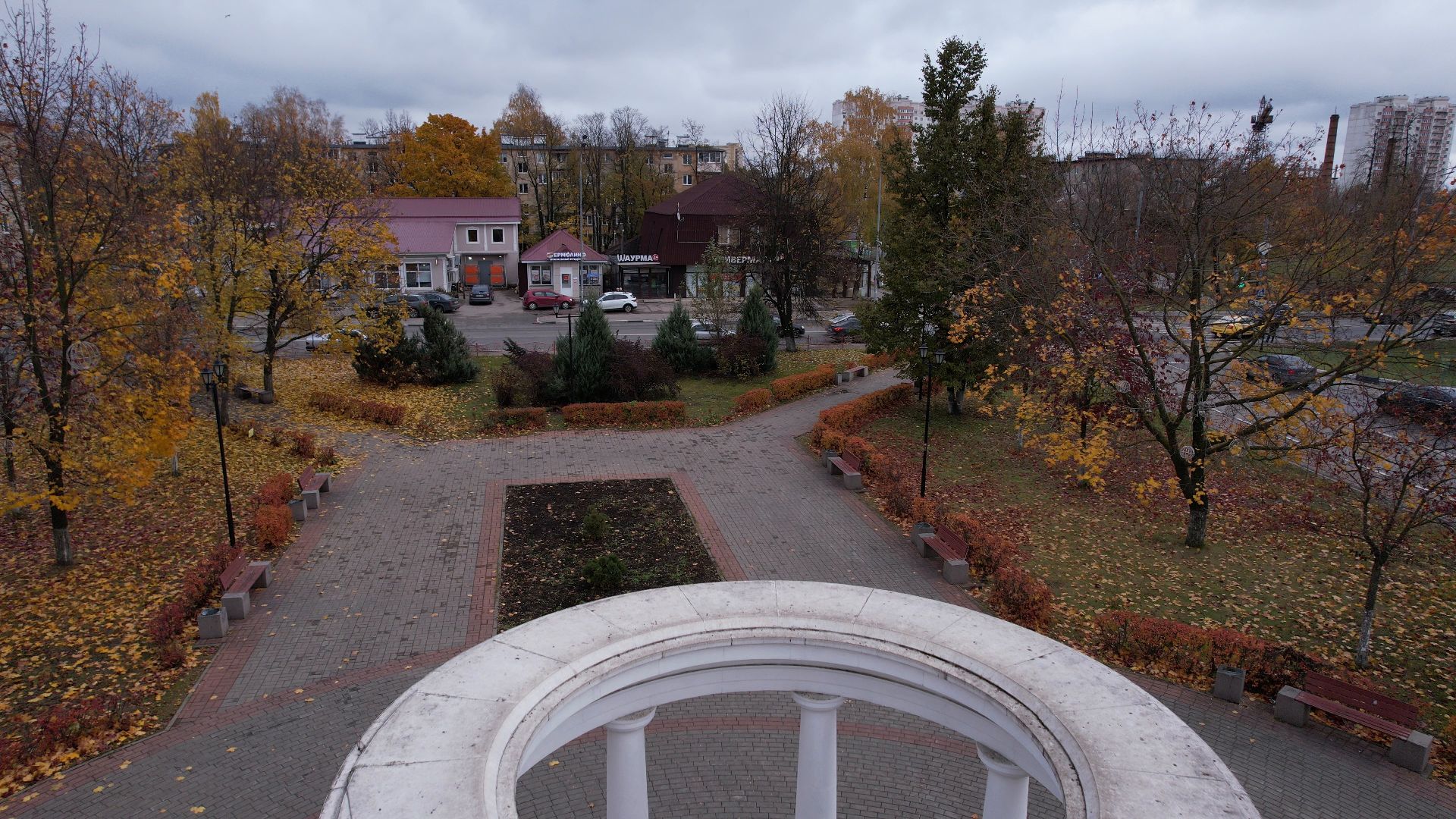 видео с коптера, фонтан, старая купавна,