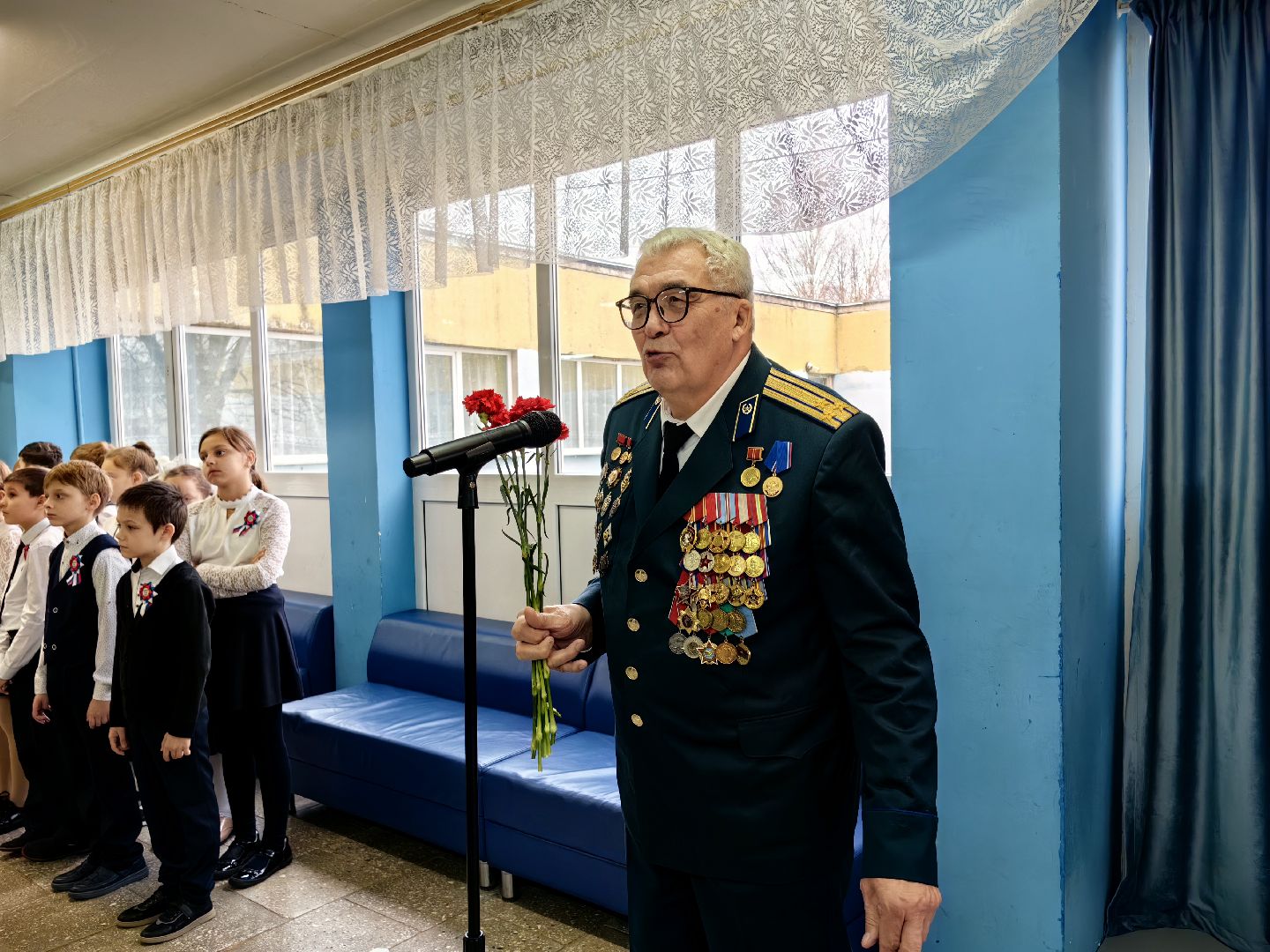 бюст, открытие, школа, отряд Альфа,