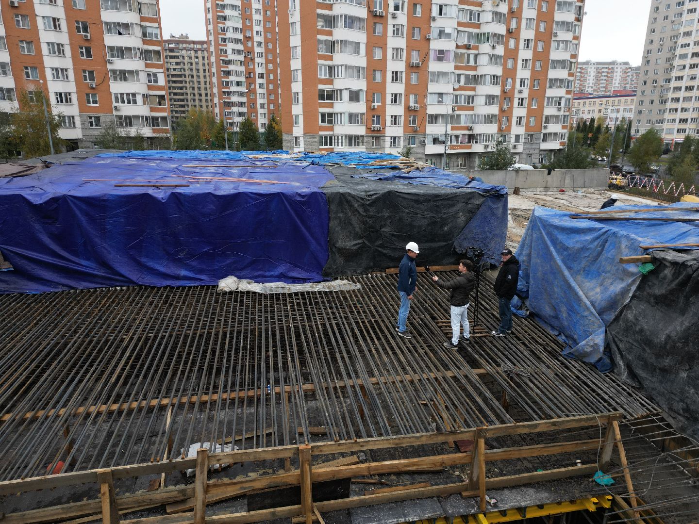 видное, ЮЛА, дороги, строительство, видео с коптера,