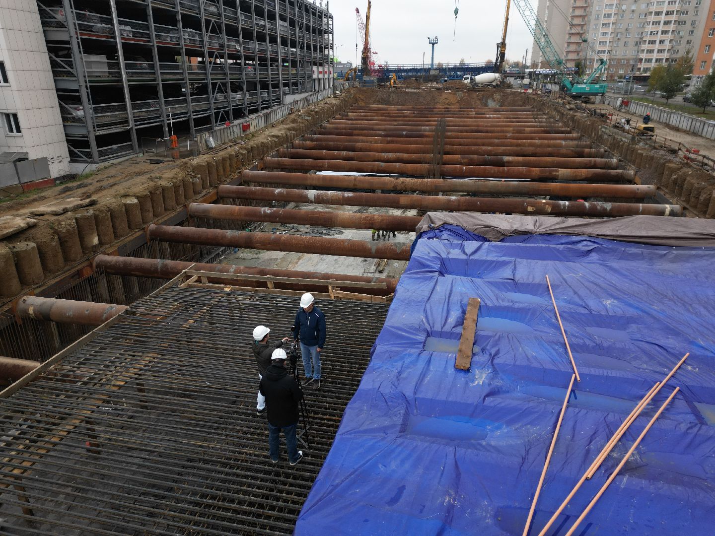 видное, ЮЛА, дороги, строительство, видео с коптера,