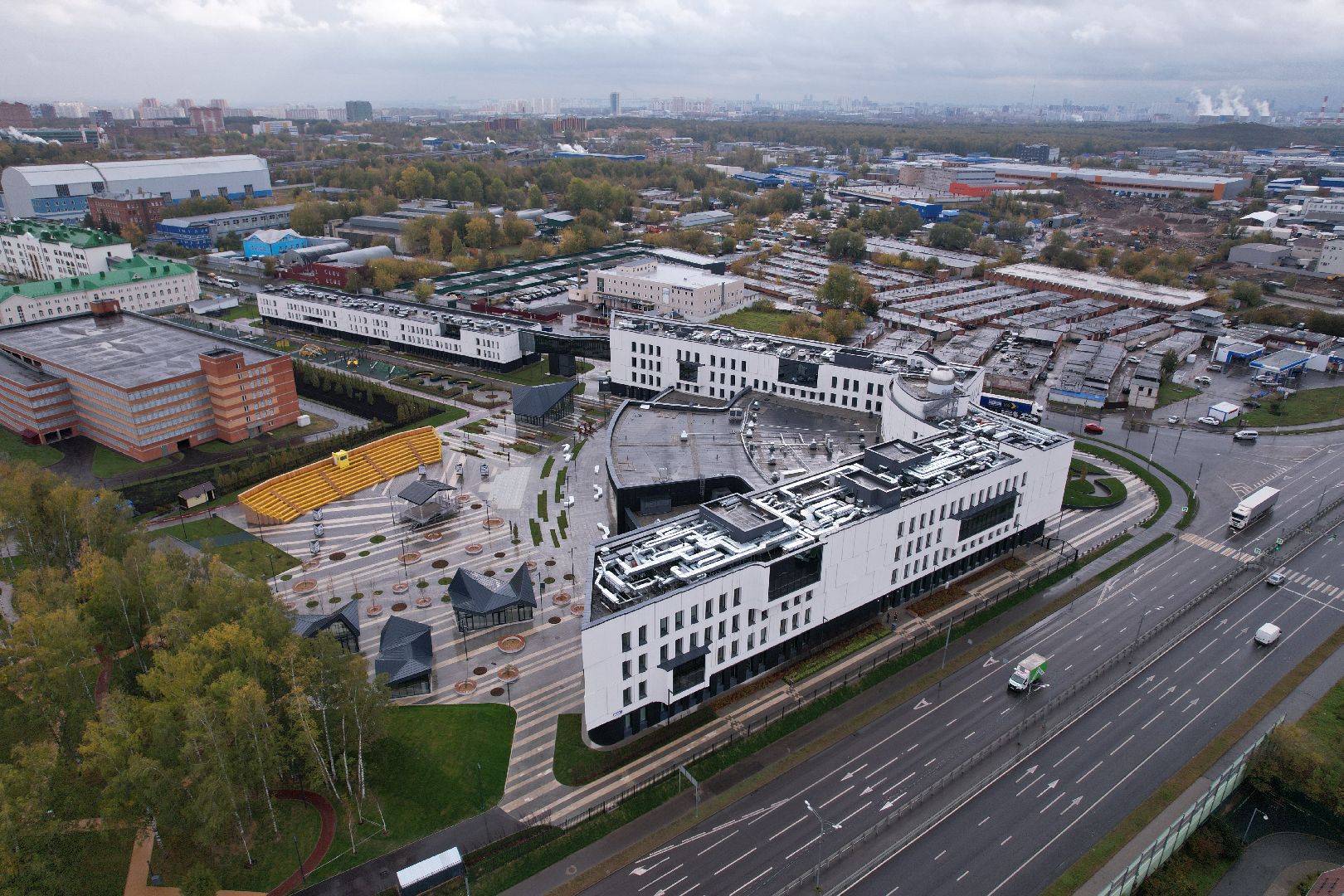 Долгопрудный, физтех, видео с коптера,