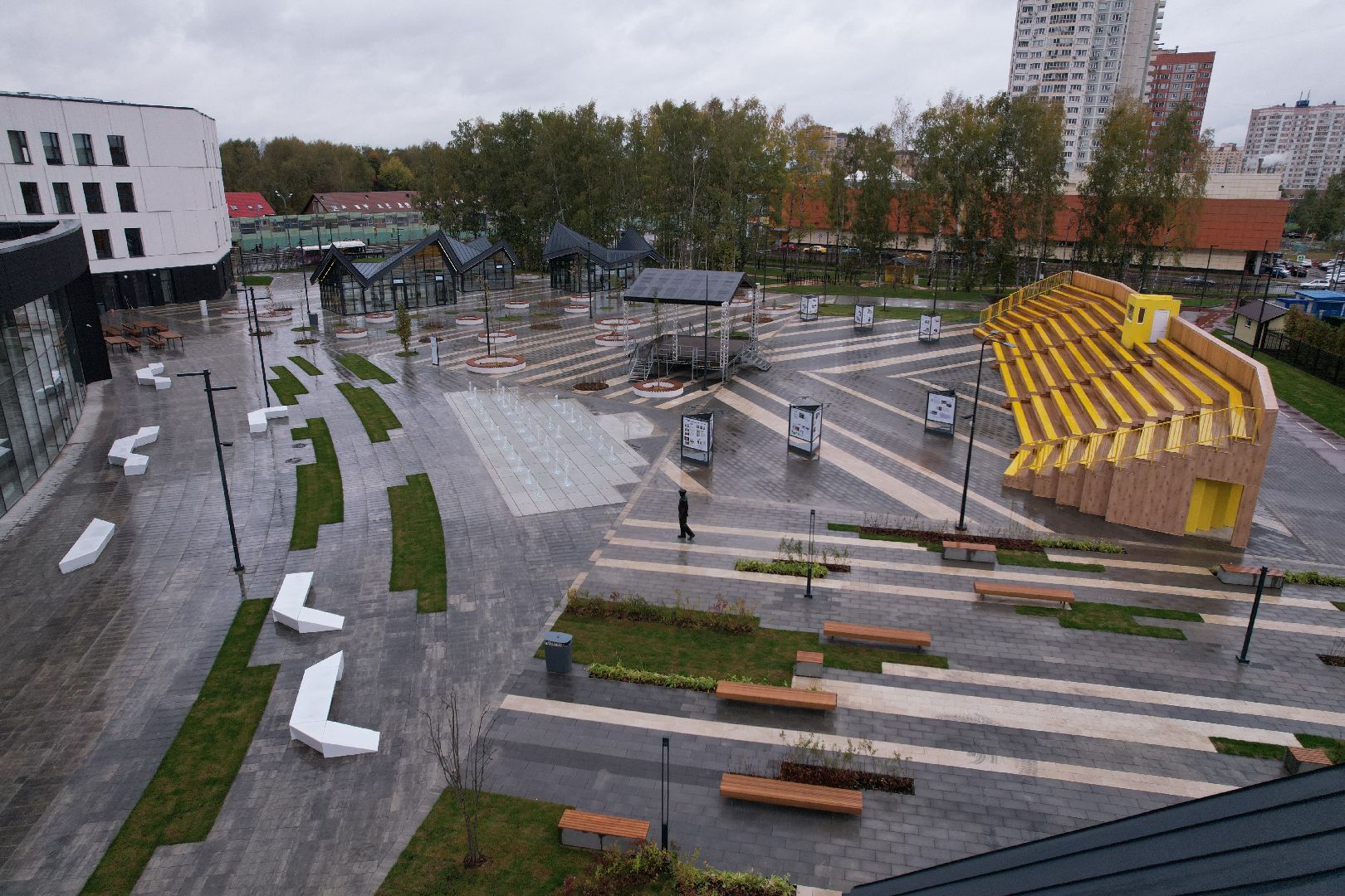 Долгопрудный, физтех, видео с коптера,