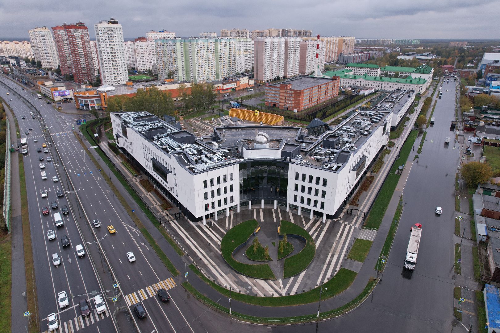 Долгопрудный, физтех, видео с коптера,