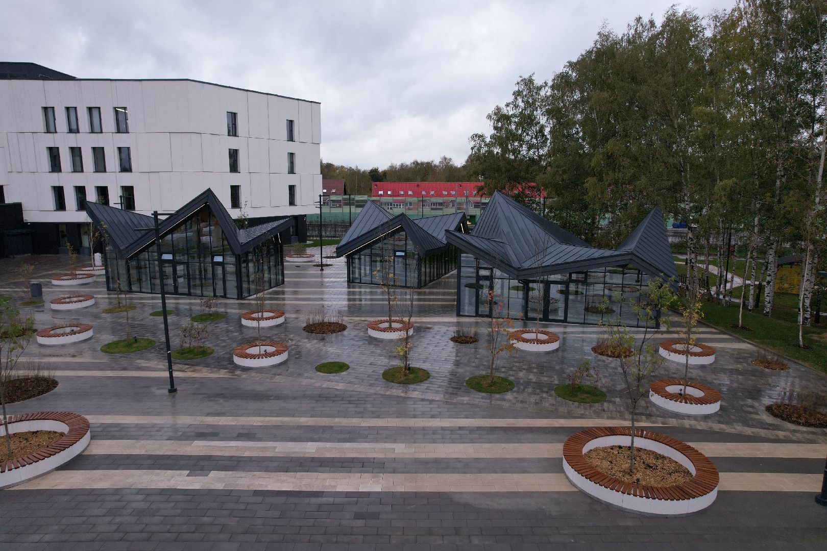 Долгопрудный, физтех, видео с коптера,