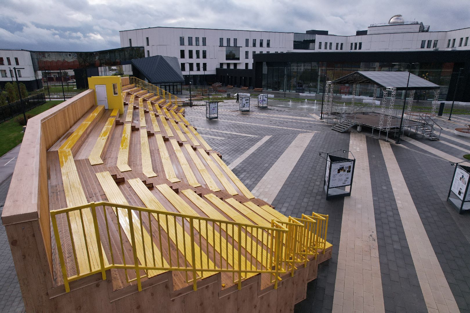 Долгопрудный, физтех, видео с коптера,