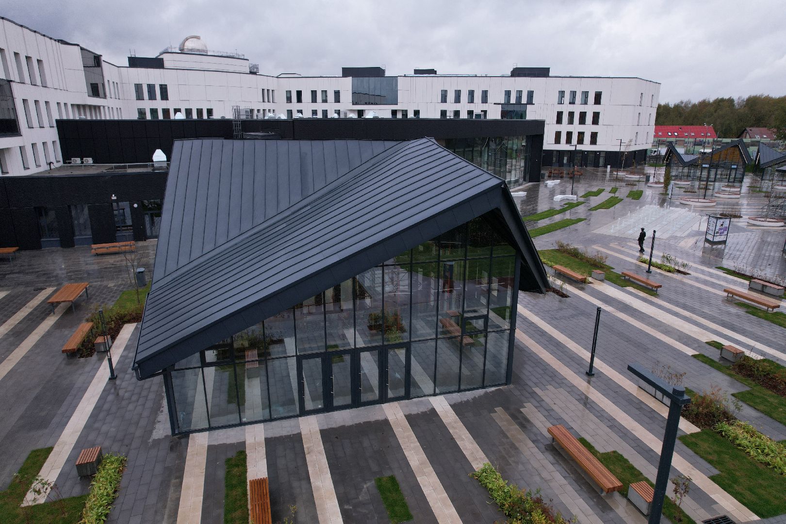 Долгопрудный, физтех, видео с коптера,