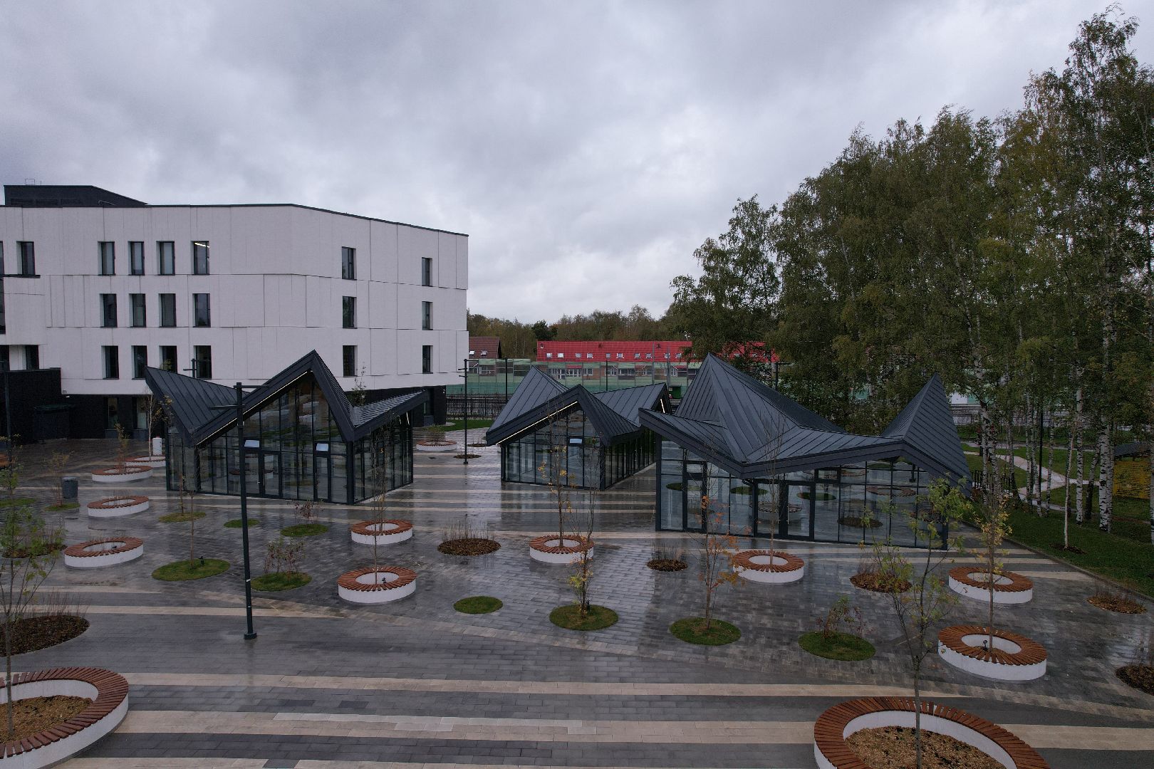 Долгопрудный, физтех, видео с коптера,