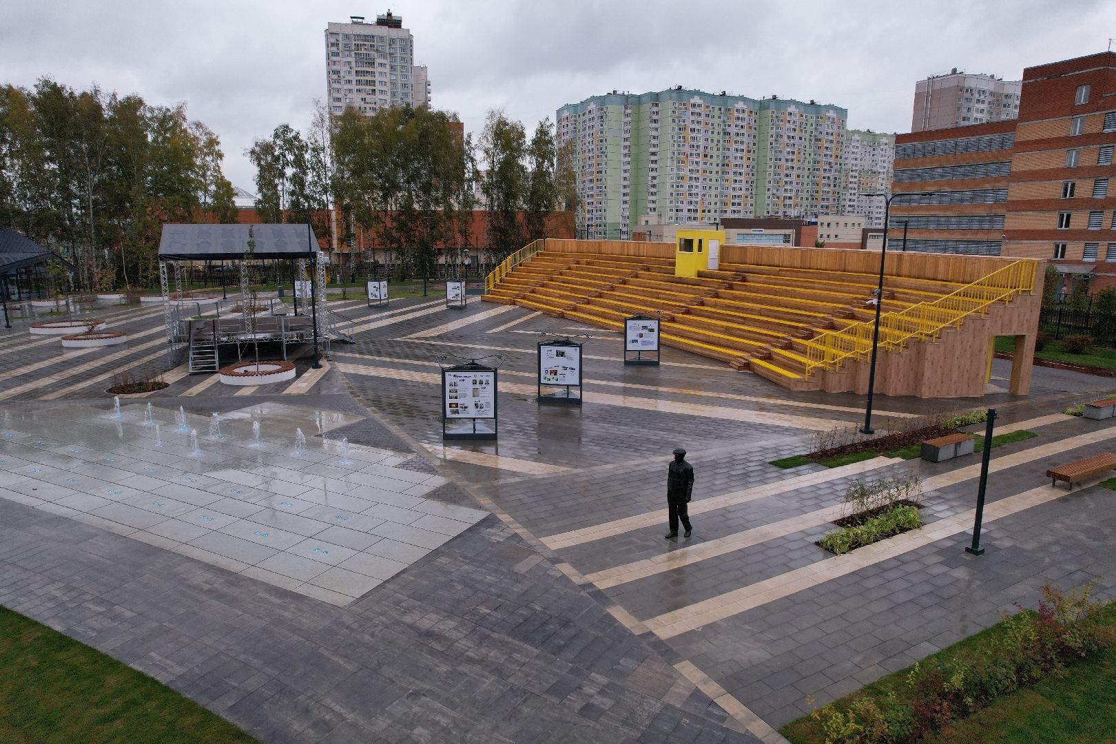 Долгопрудный, физтех, видео с коптера,