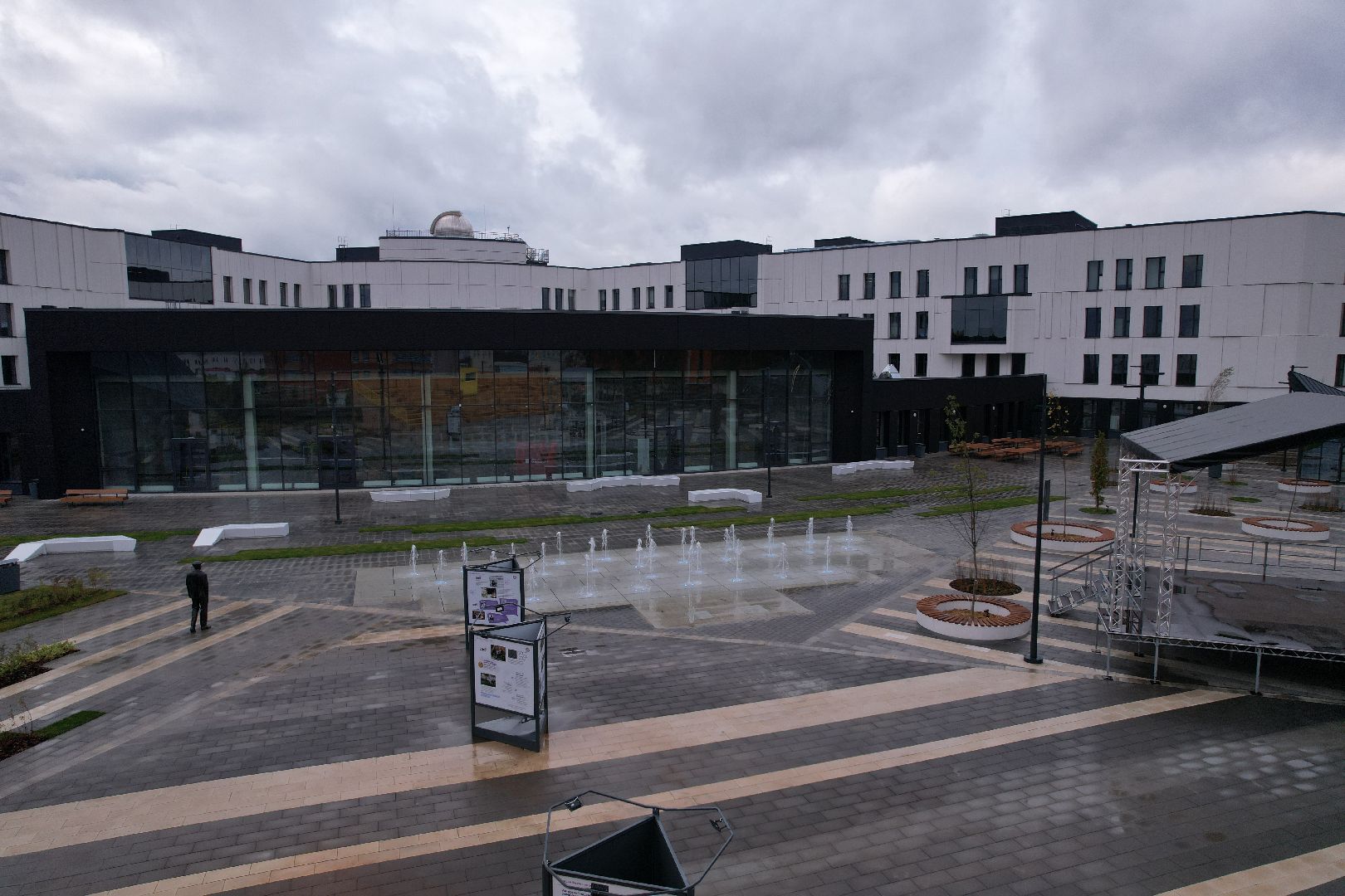 Долгопрудный, физтех, видео с коптера,