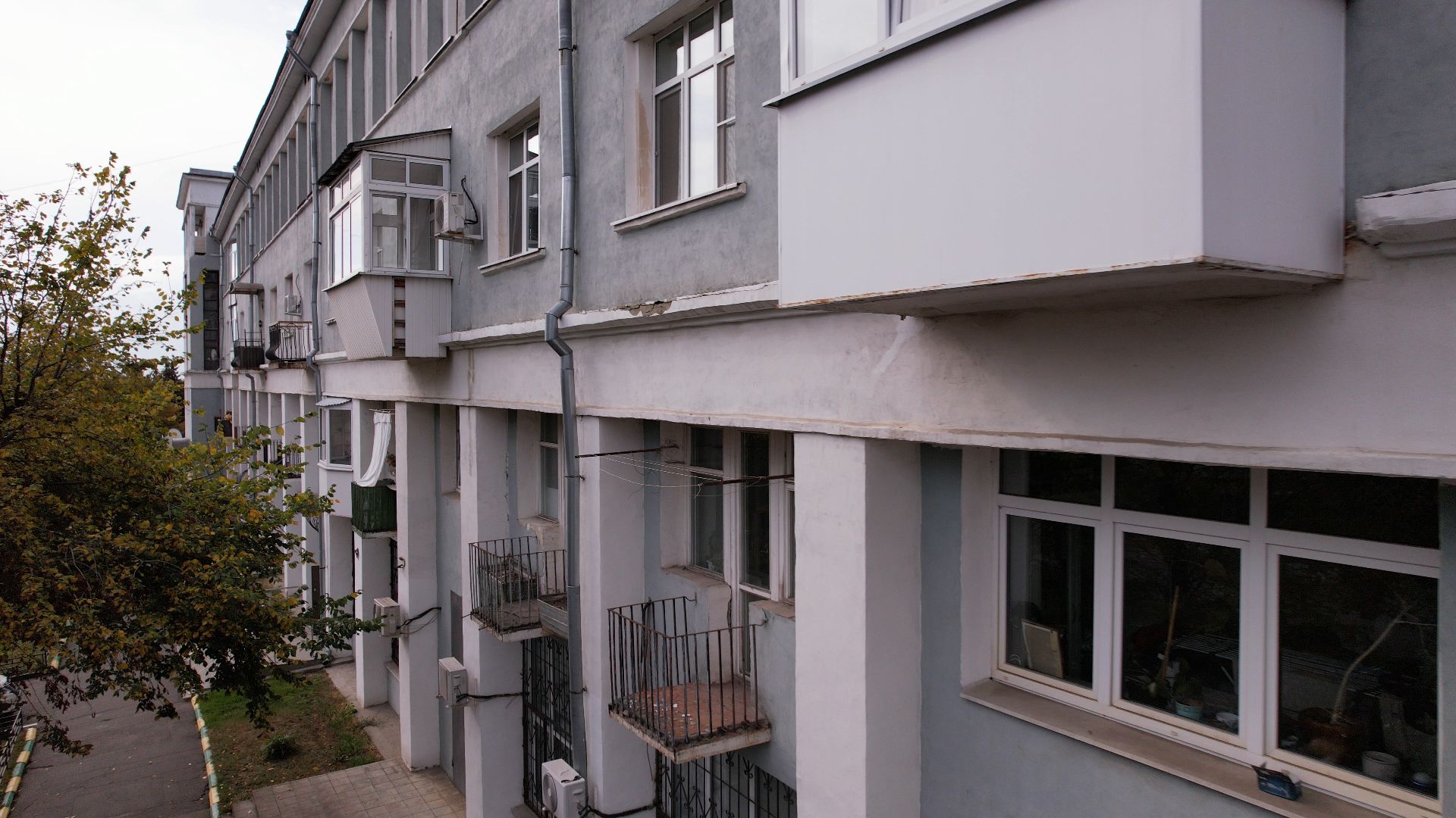 видео с коптера, жуковский, архитектура,