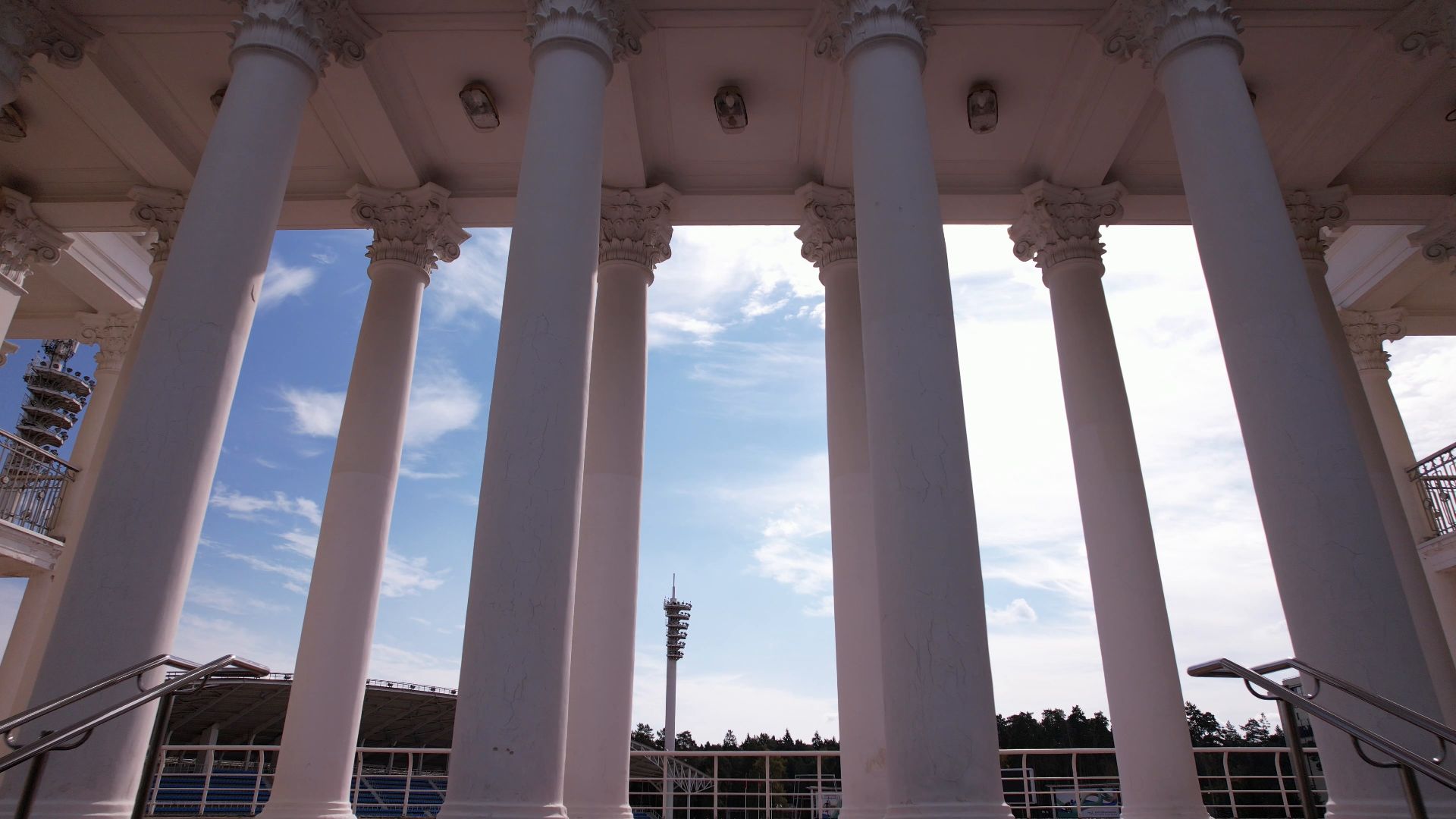 видео с коптера, Жуковский, стадион,