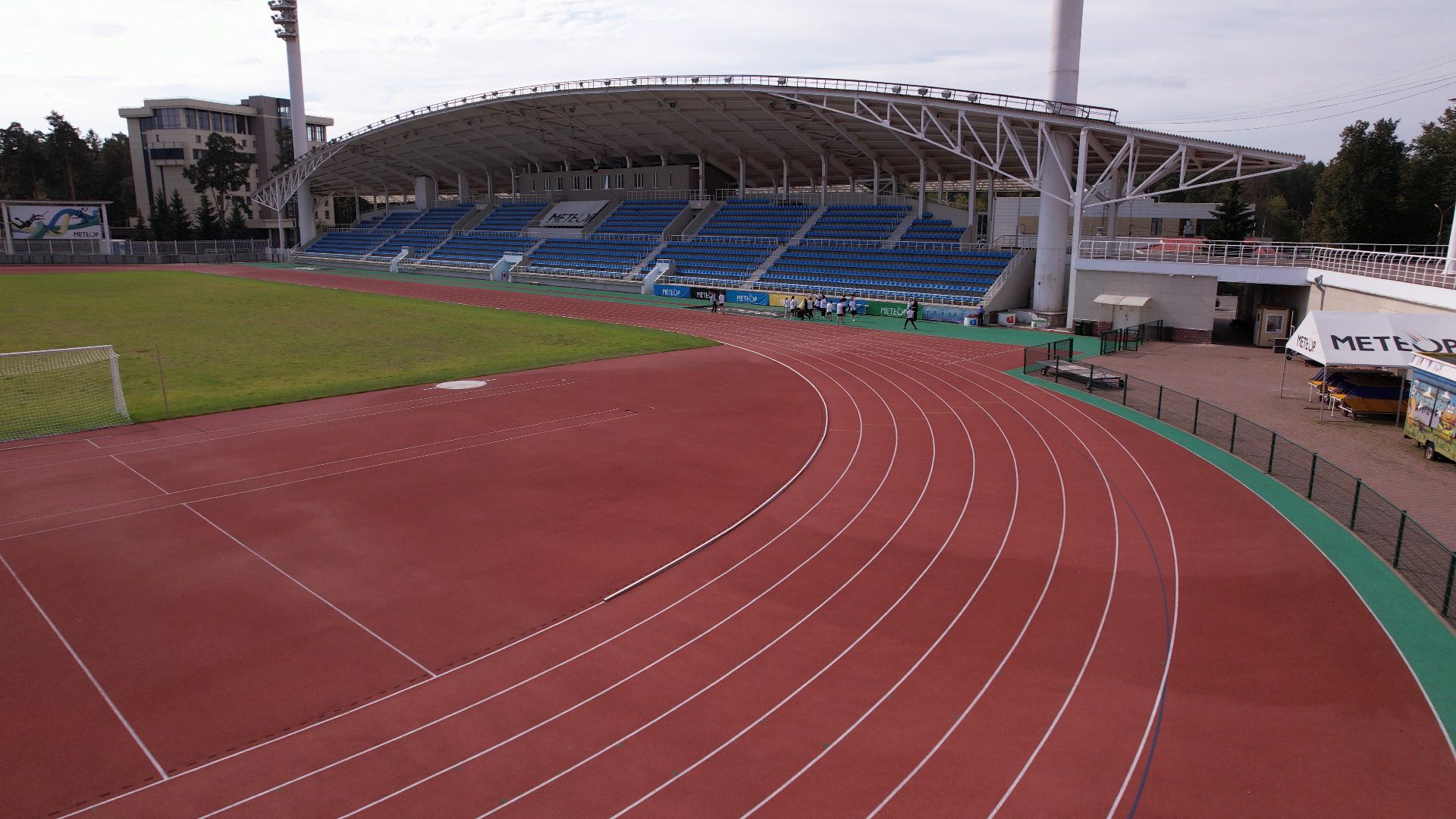 видео с коптера, Жуковский, стадион,