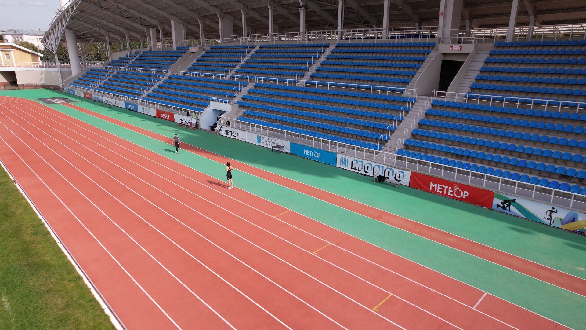 видео с коптера, Жуковский, стадион,