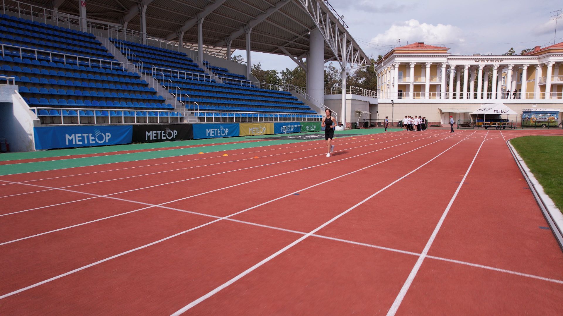 видео с коптера, Жуковский, стадион,