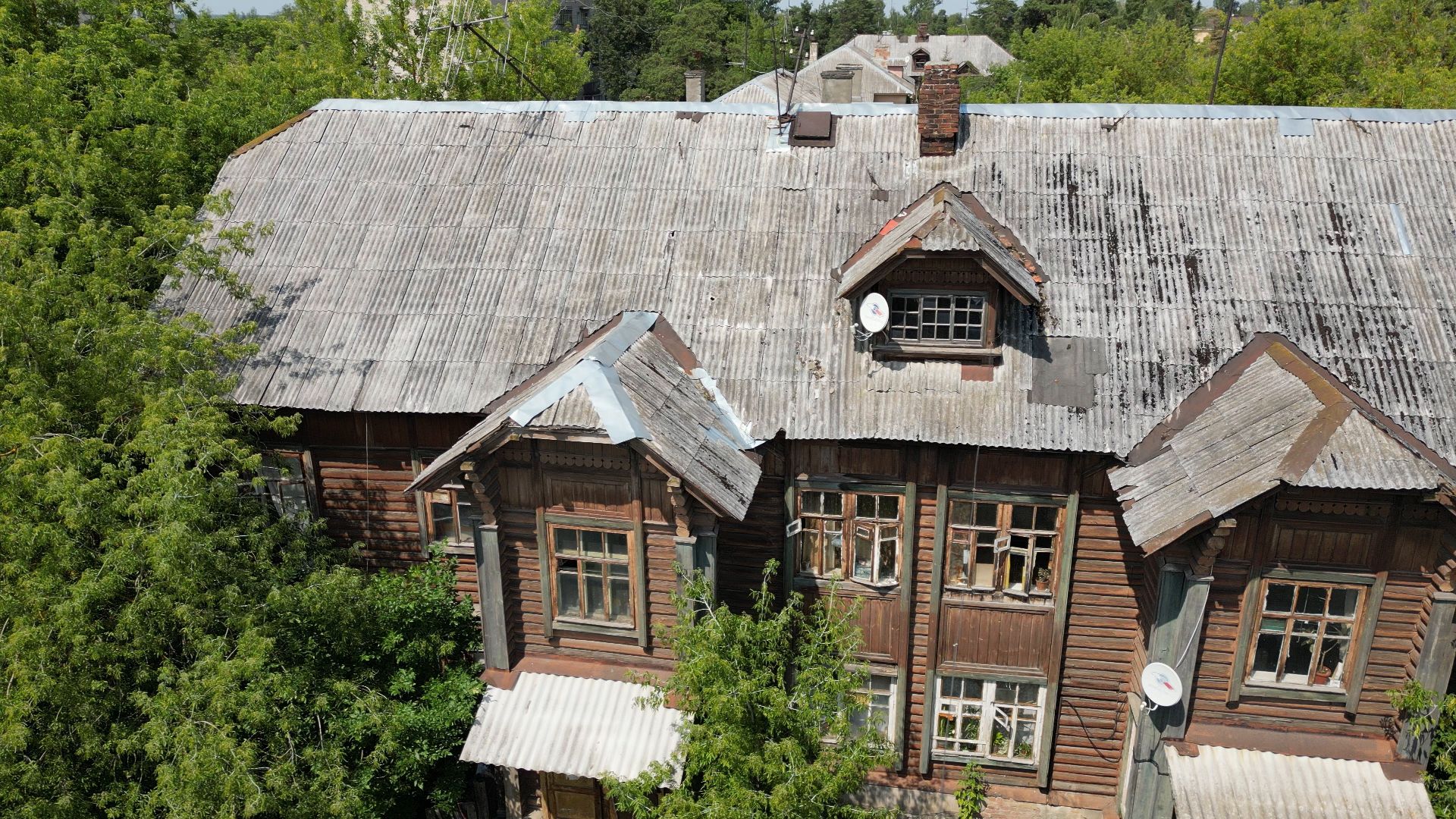 электрогорск, видео с коптера, архитектура,