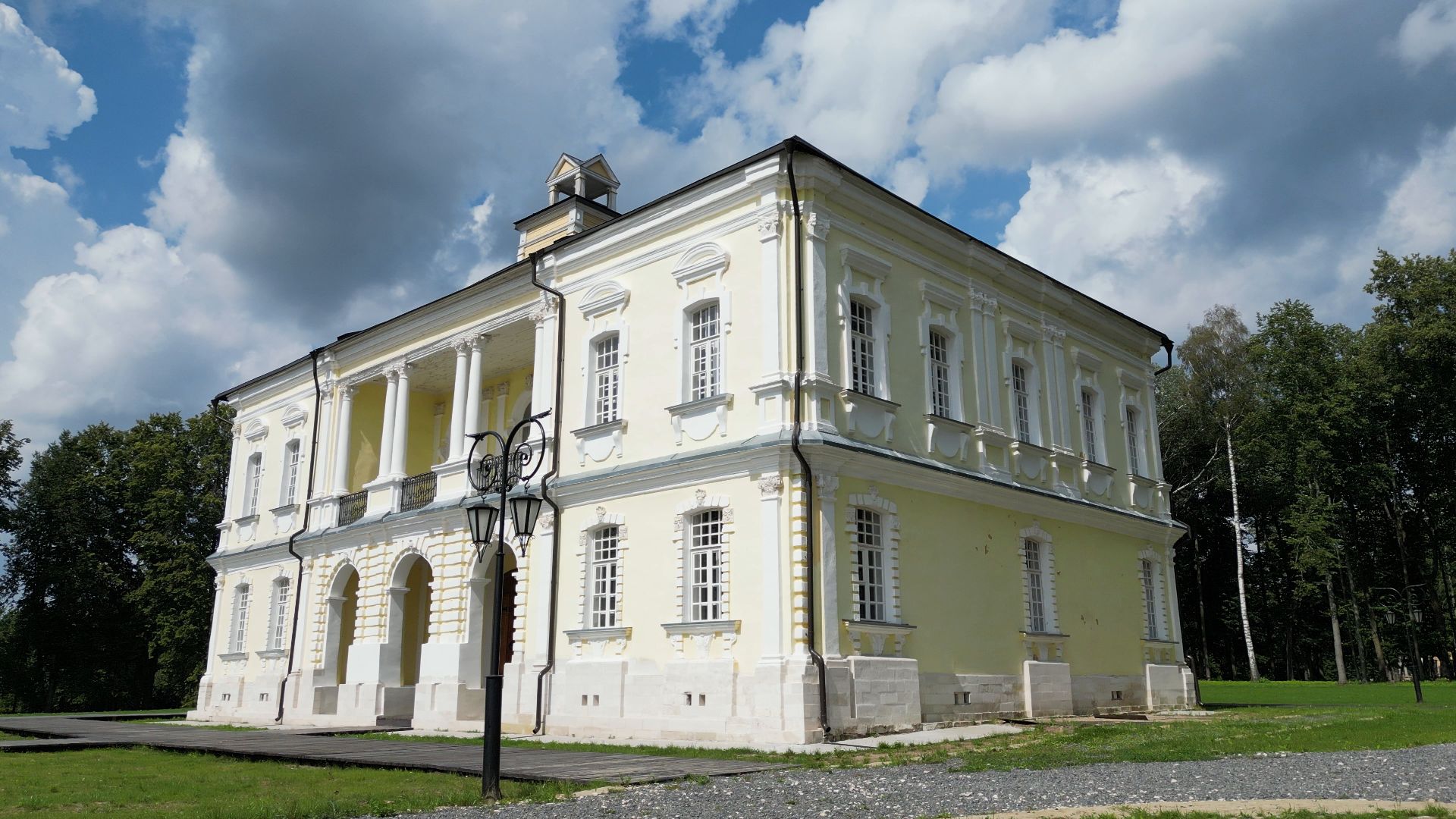 видео с коптера, лосино-петровский, усадьба, архитектура,