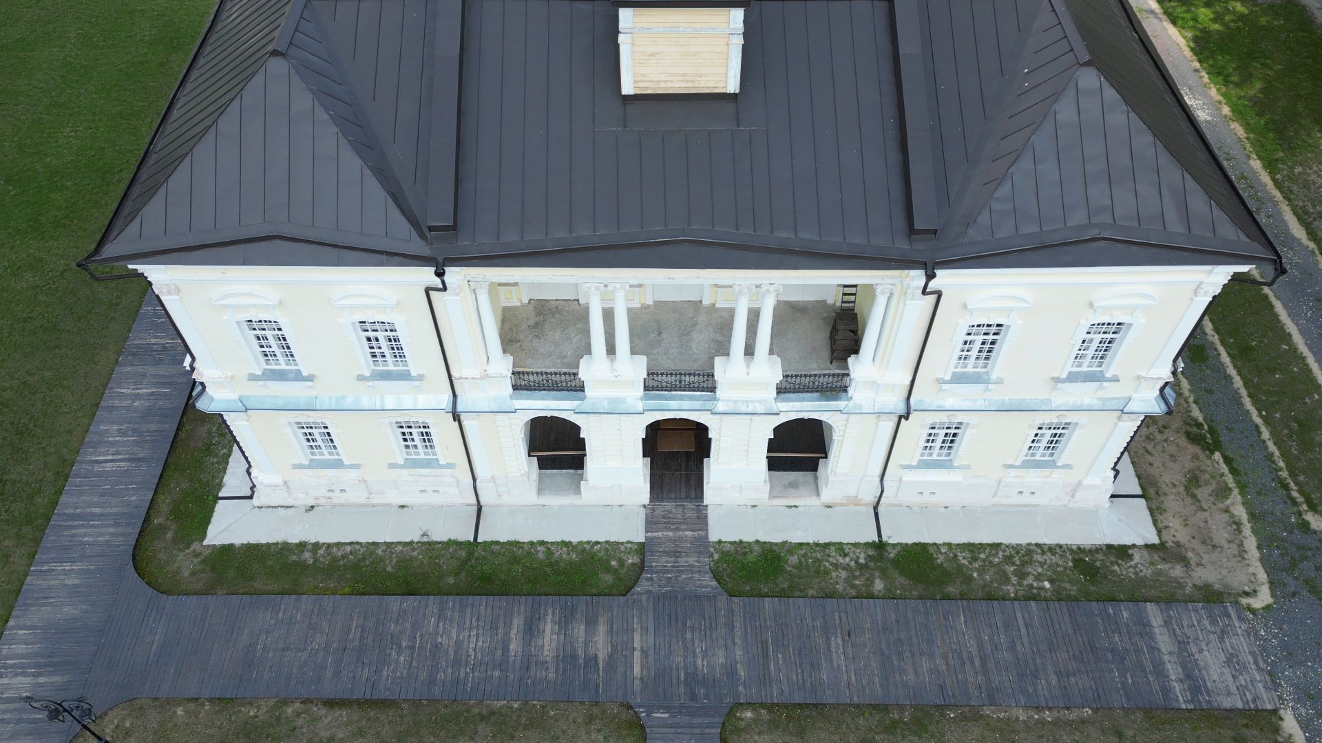 видео с коптера, лосино-петровский, усадьба, архитектура,