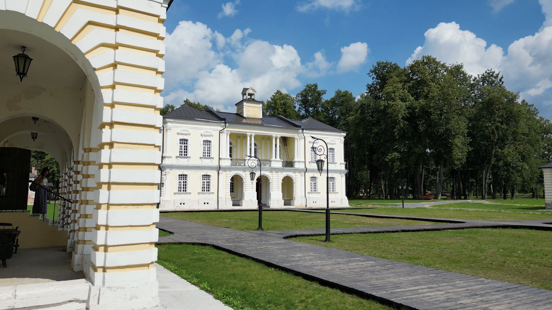 видео с коптера, лосино-петровский, усадьба, архитектура,