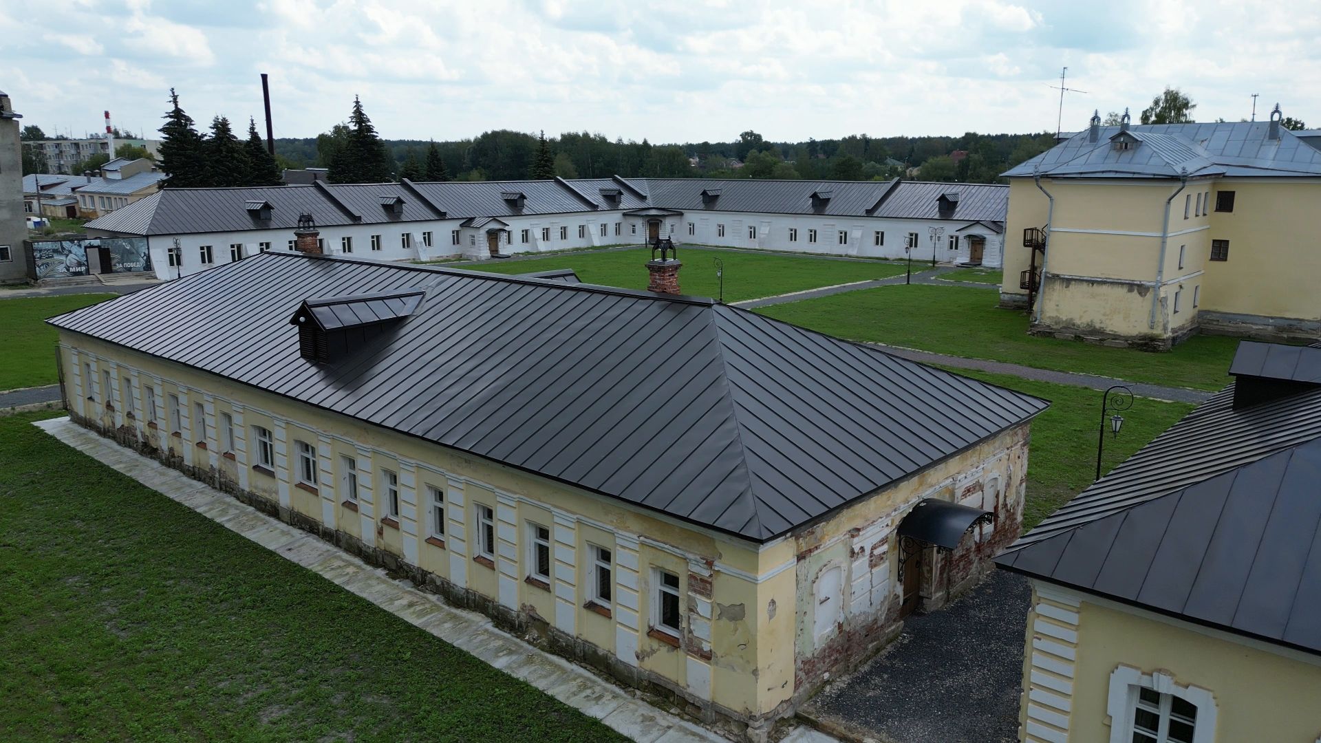 видео с коптера, лосино-петровский, усадьба, архитектура,