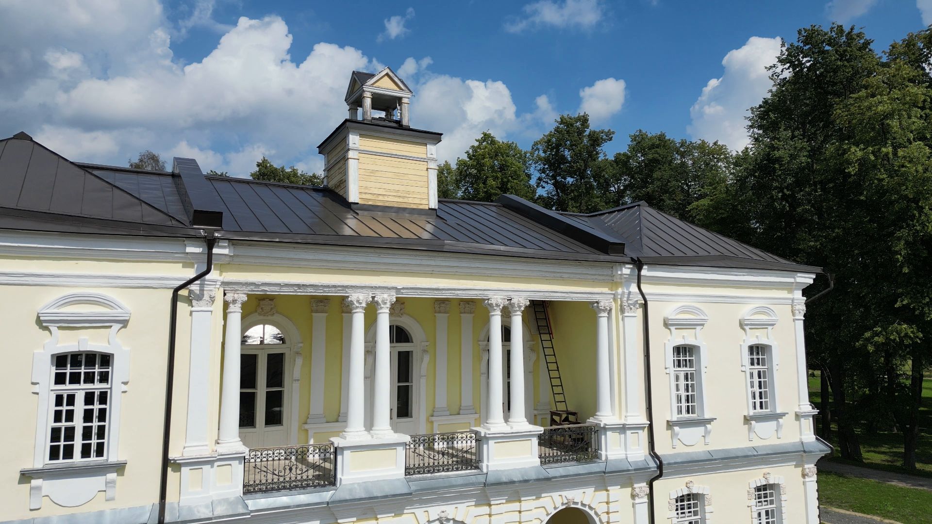 видео с коптера, лосино-петровский, усадьба, архитектура,