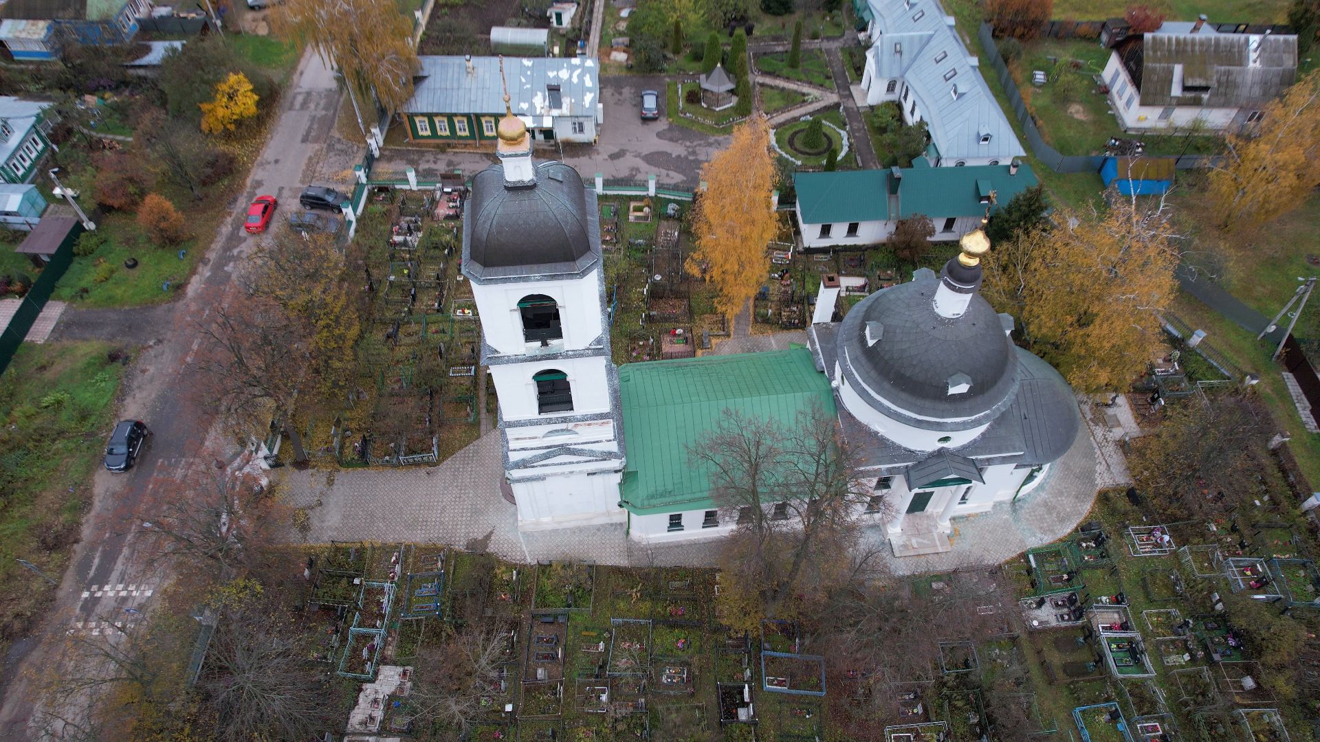 старая купавна, церковь, архитектура,видео с коптера,