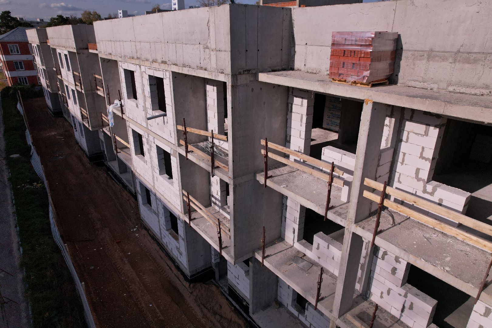 Ликино-Дулево, видео с коптера, строительство,