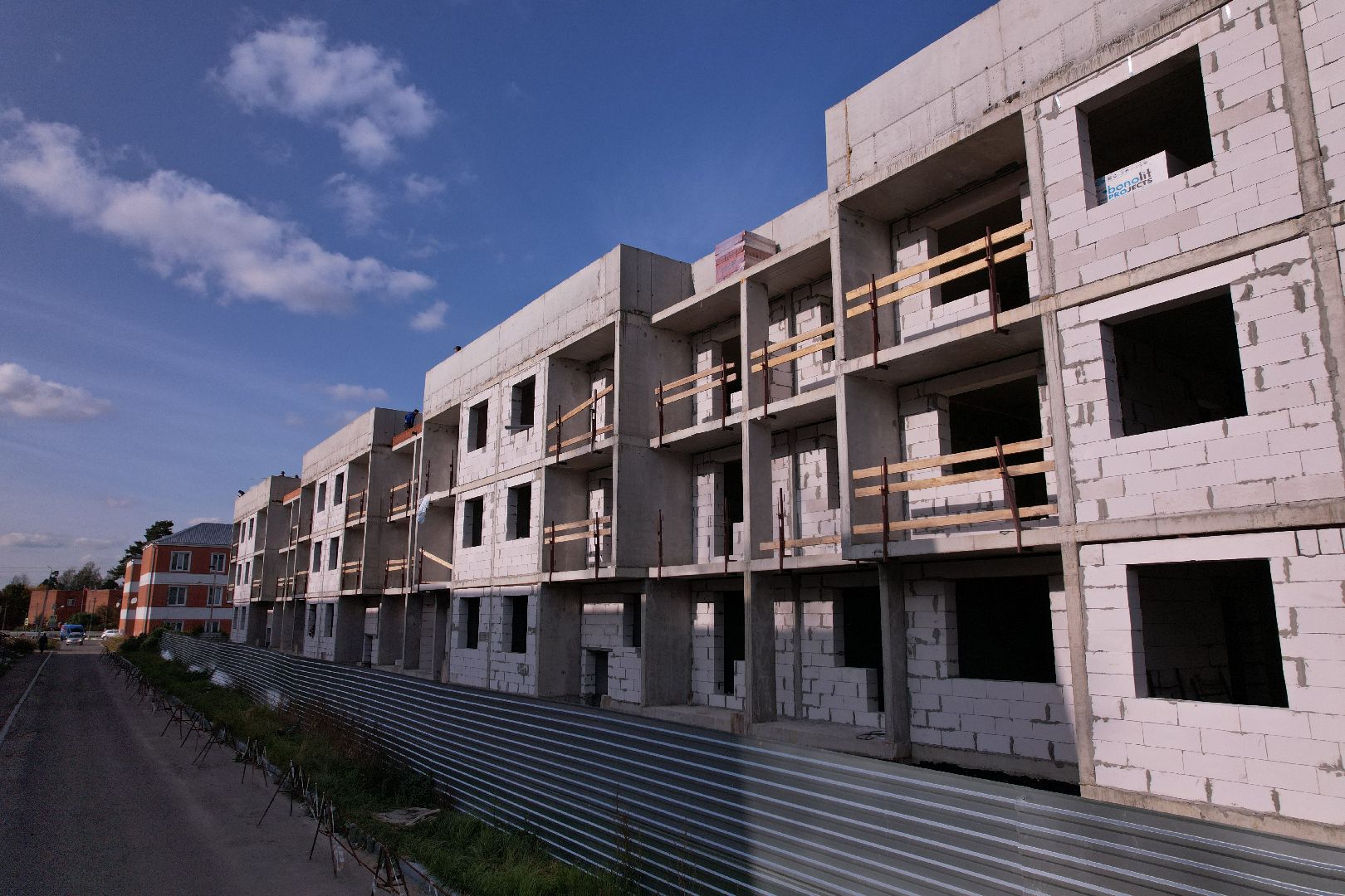 Ликино-Дулево, видео с коптера, строительство,