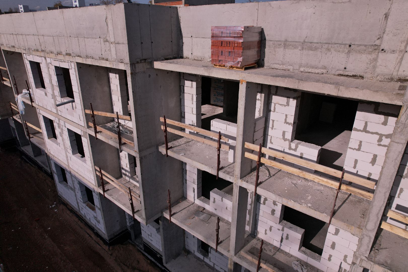 Ликино-Дулево, видео с коптера, строительство,