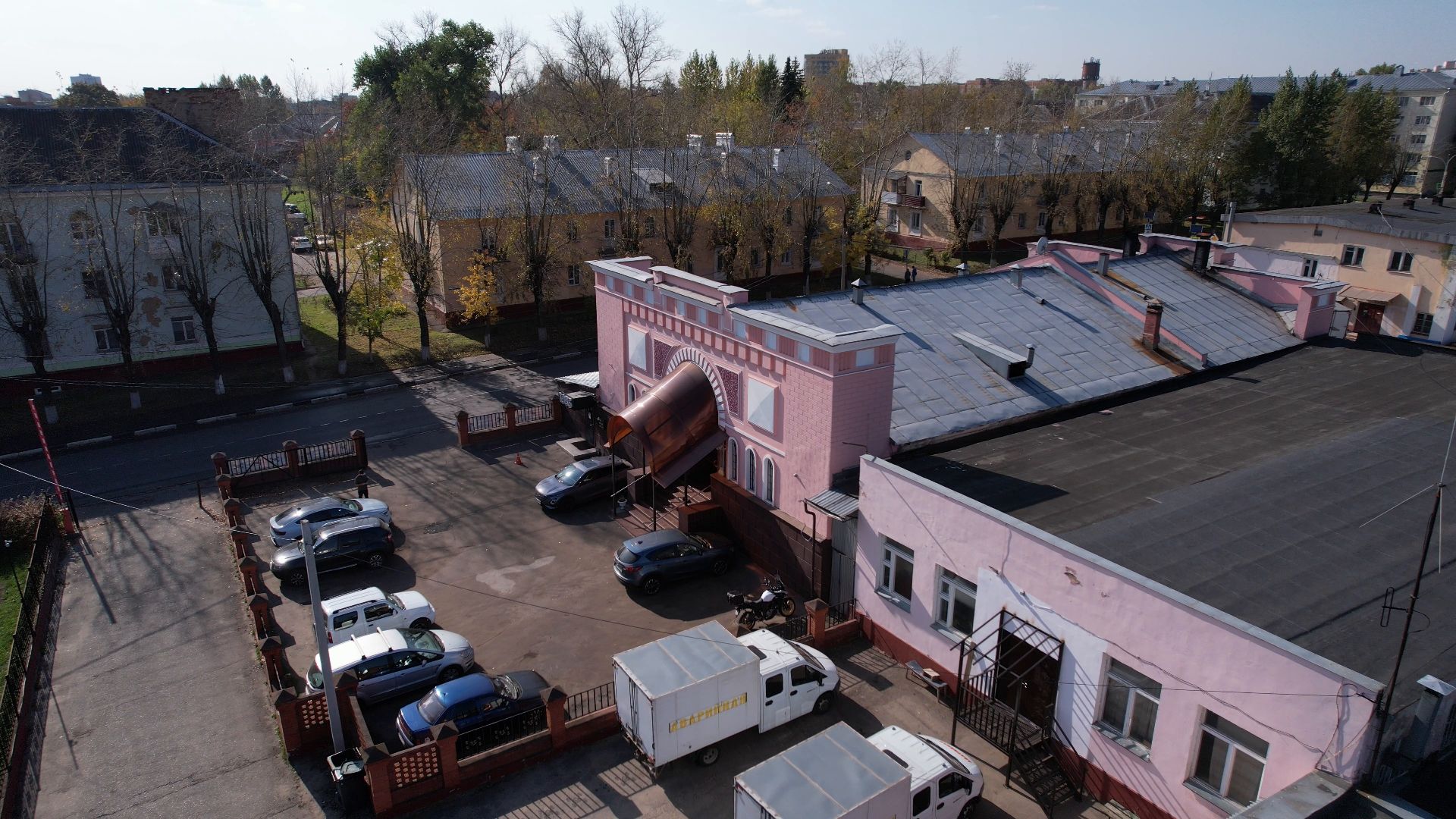 видео с коптера, фрязино, архитектура,