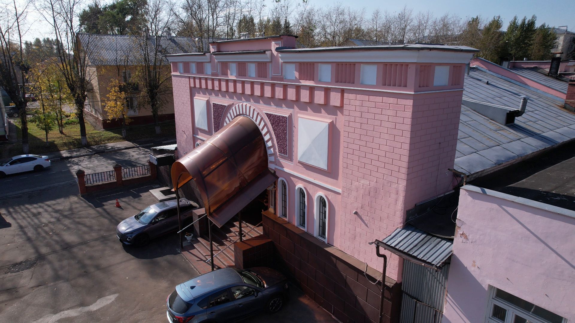 видео с коптера, фрязино, архитектура,