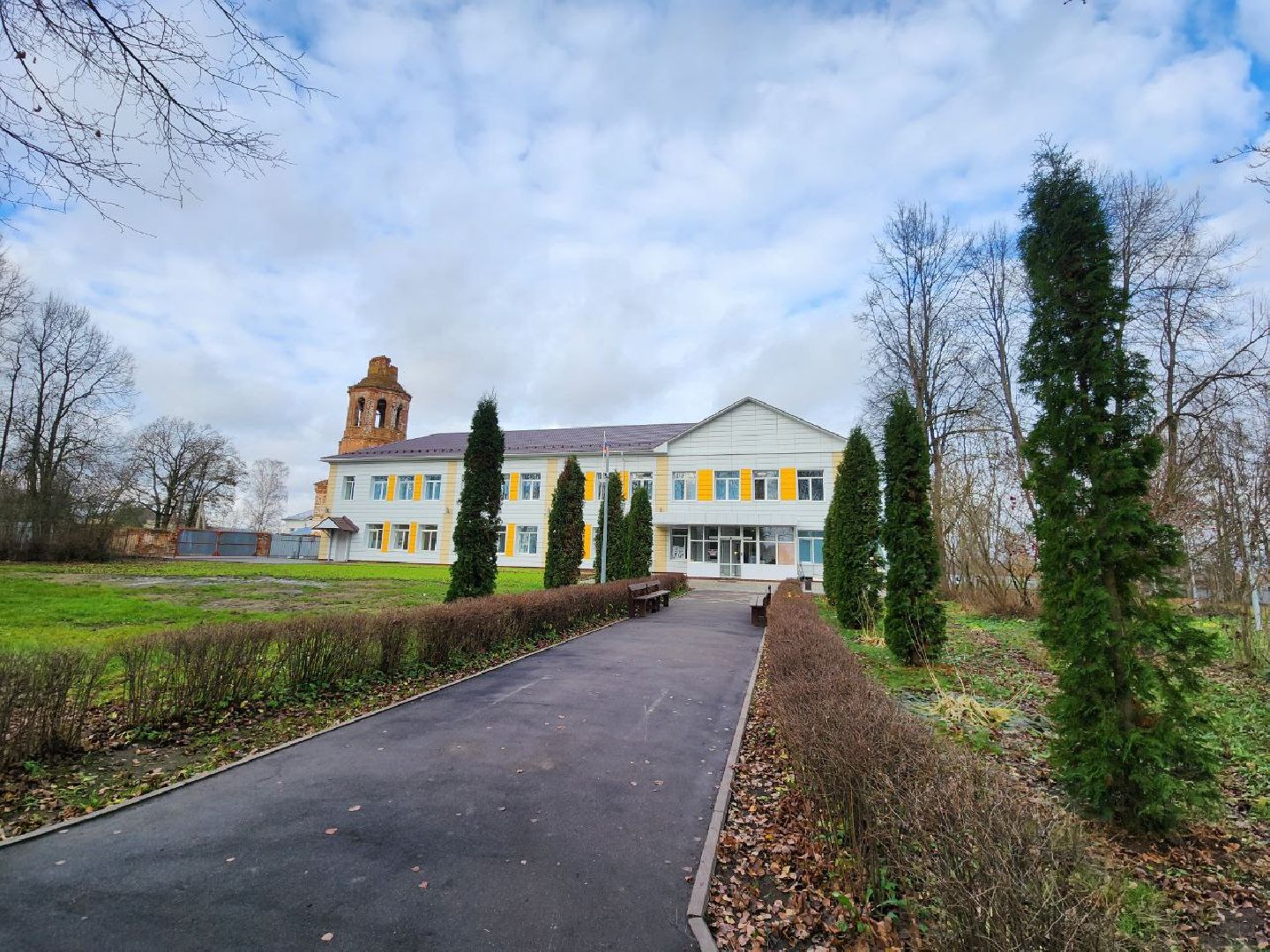 можайск, можайский городской округ, подмосковье, школа, капитальный ремонт, здание, школьники, президентский проект, образование,