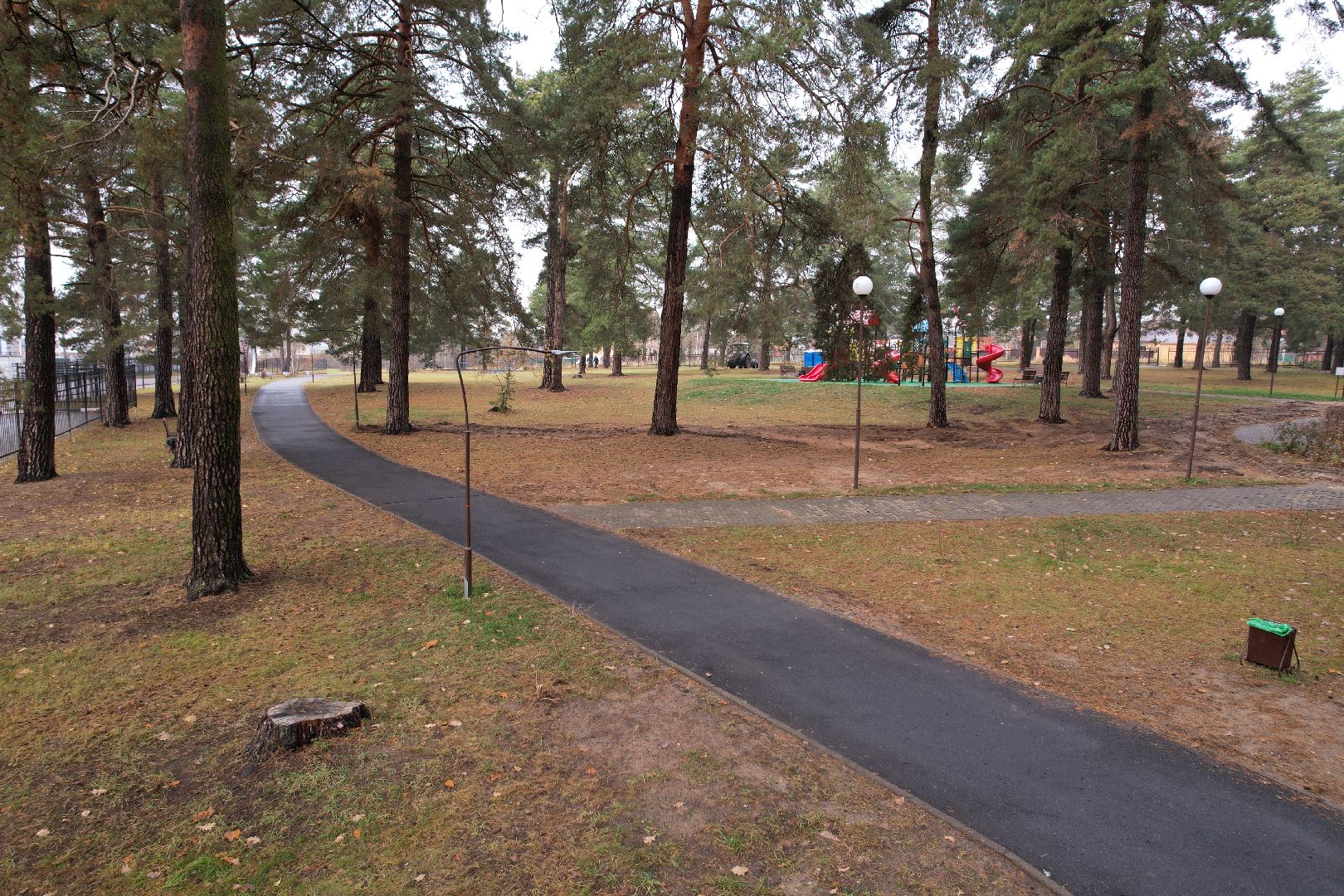 видео с коптера, дубки, озеры, парк,