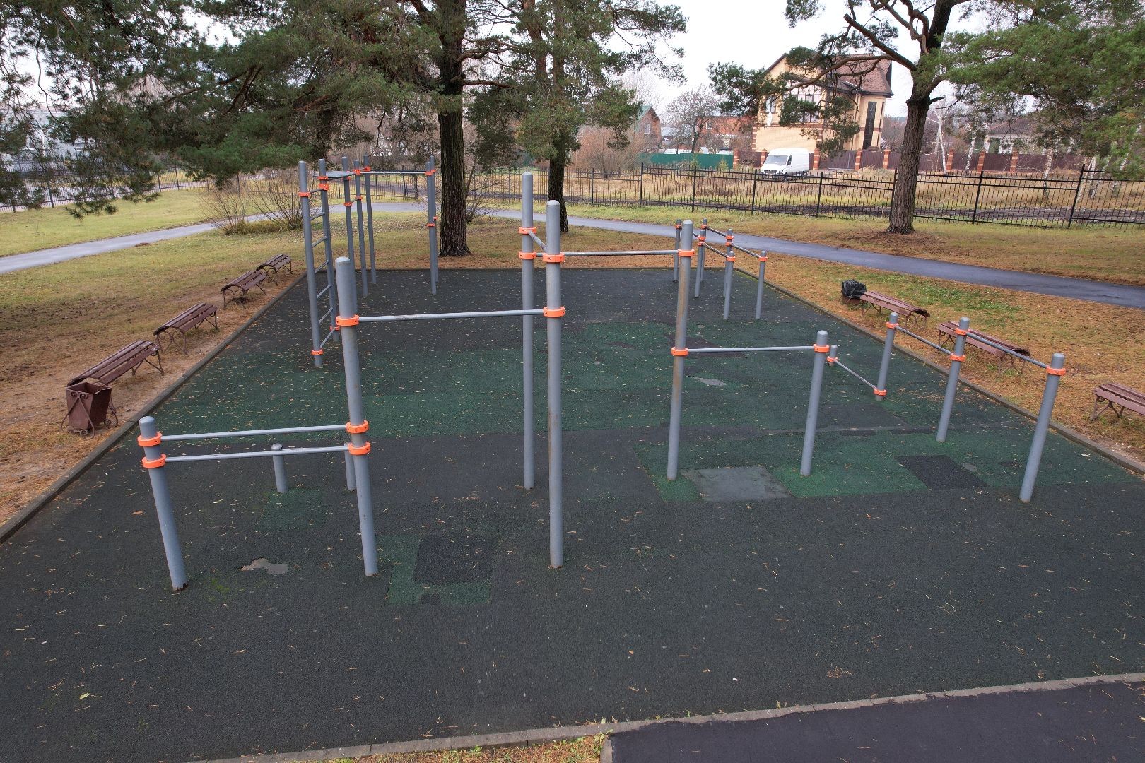 видео с коптера, дубки, озеры, парк,