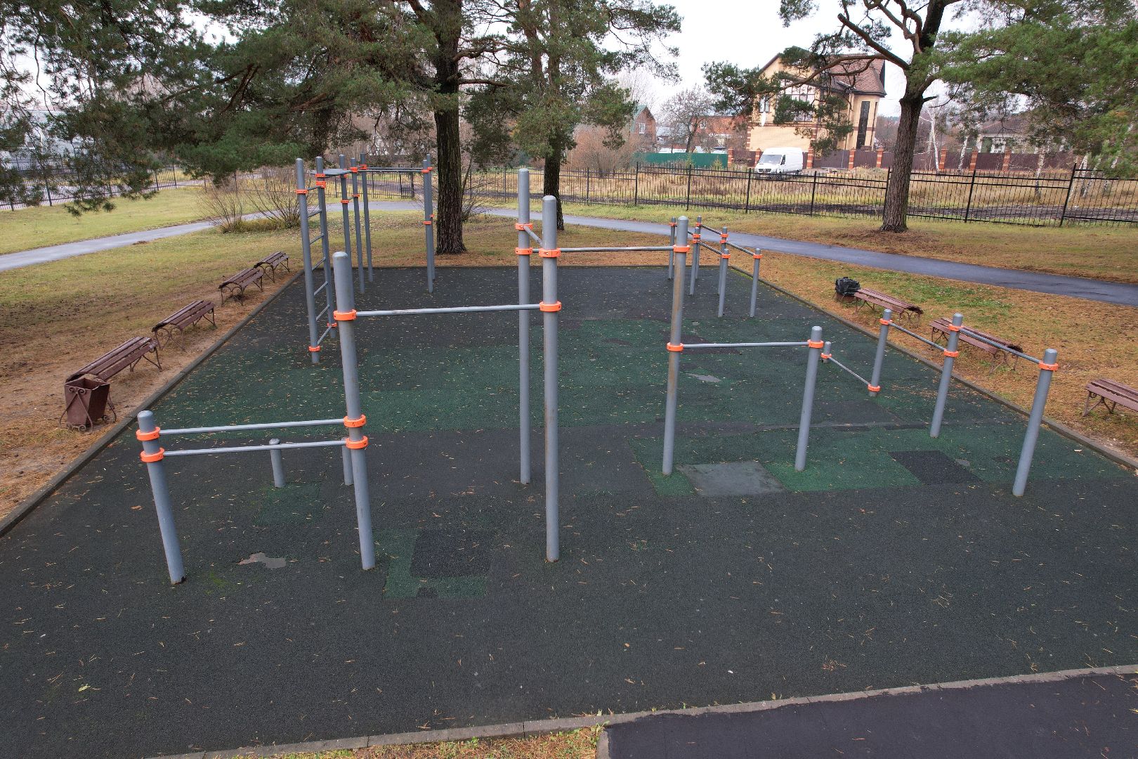 видео с коптера, дубки, озеры, парк,