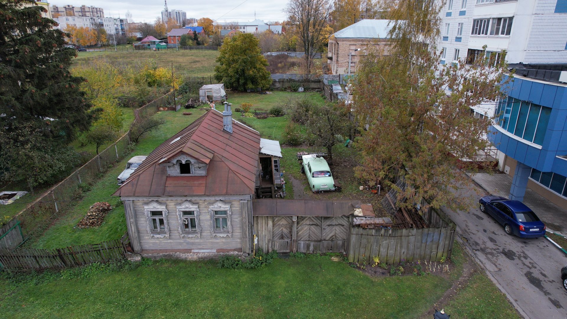 видео с коптера, старая купавна, тракт, московская,