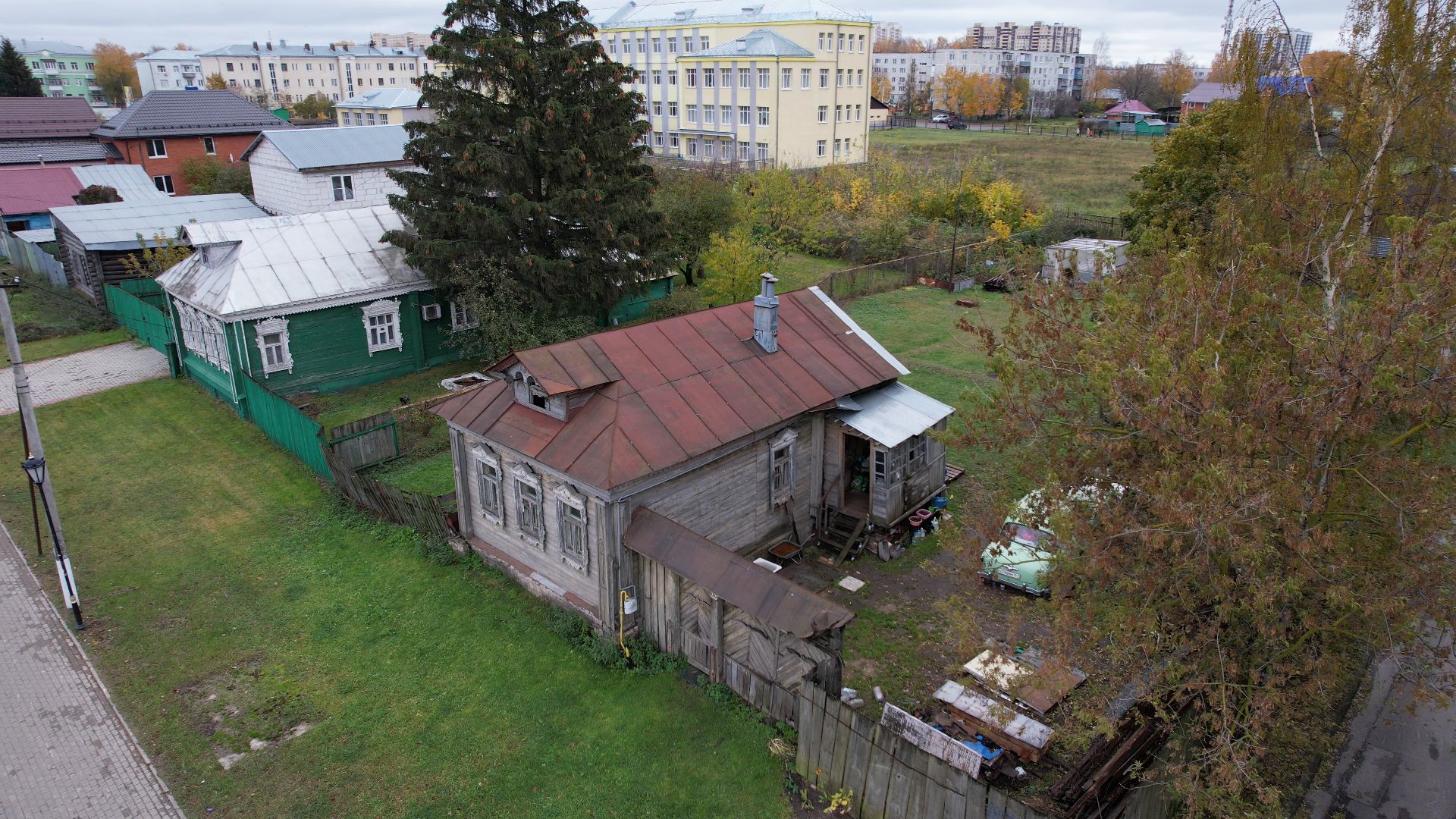 видео с коптера, старая купавна, тракт, московская,