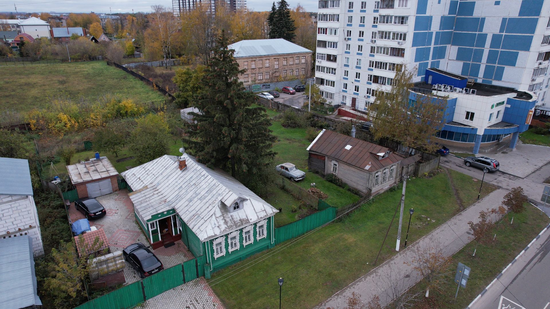 видео с коптера, старая купавна, тракт, московская,
