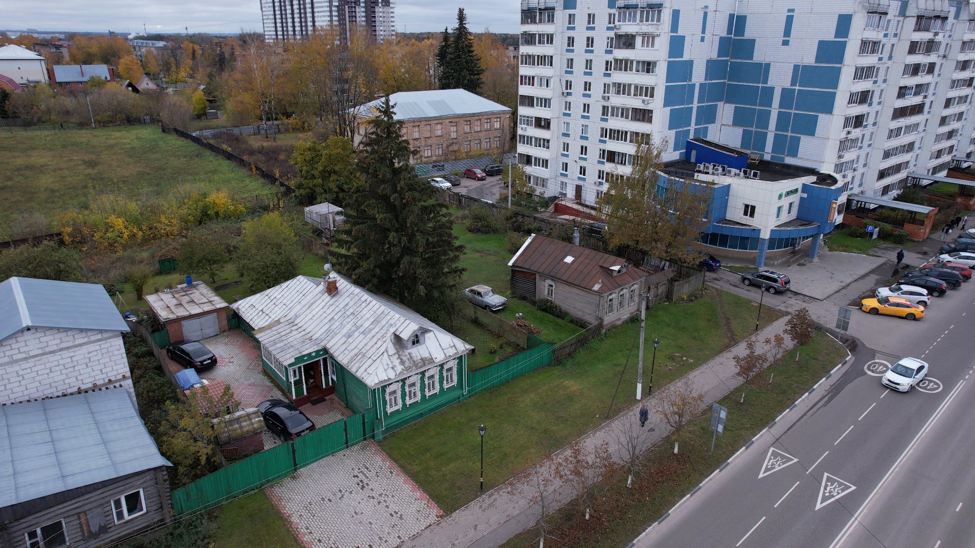 видео с коптера, старая купавна, тракт, московская,