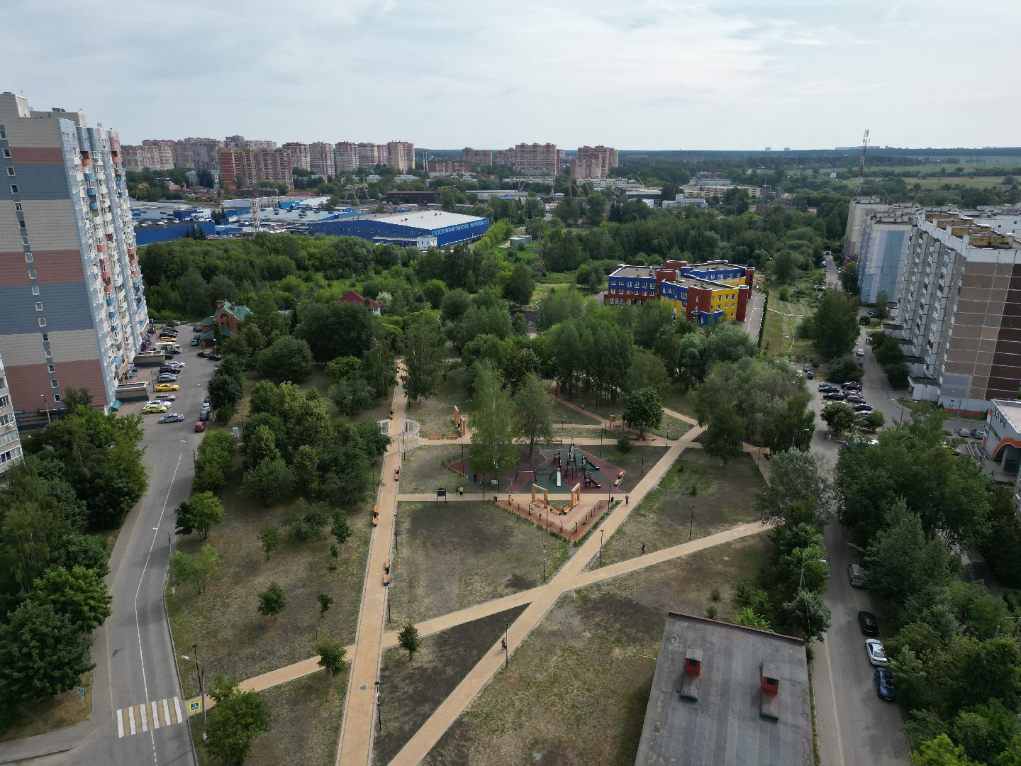 видео с коптера, ивантеевка, дети,