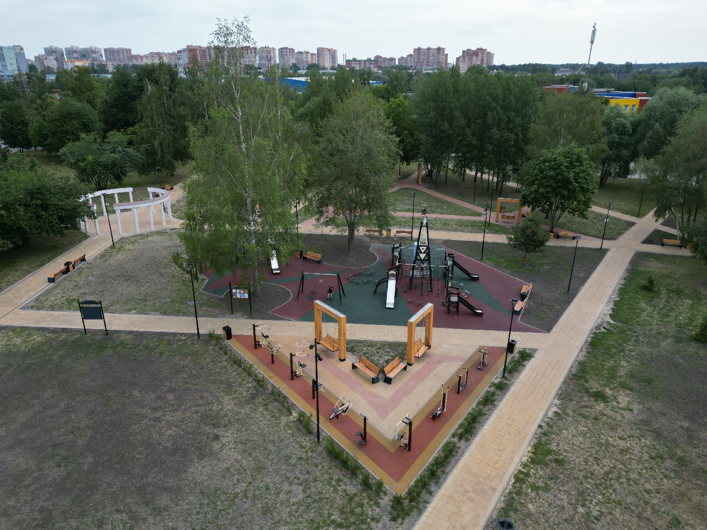 видео с коптера, ивантеевка, дети,