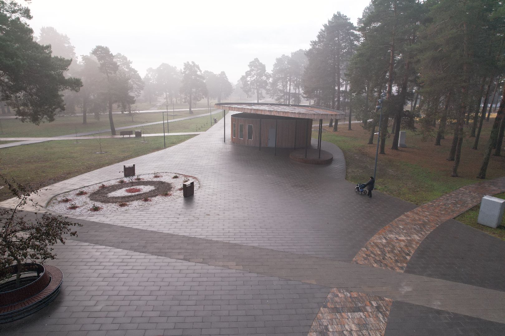 видео с коптера, парк, озеры,