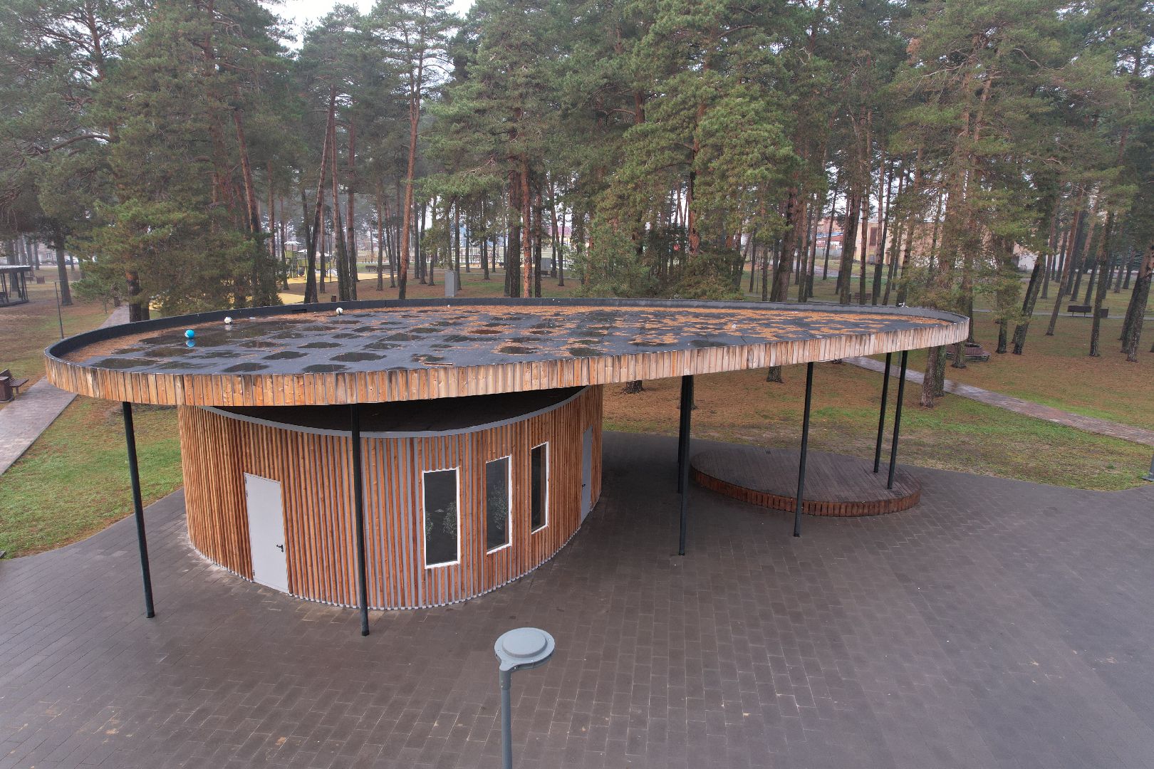 видео с коптера, парк, озеры,