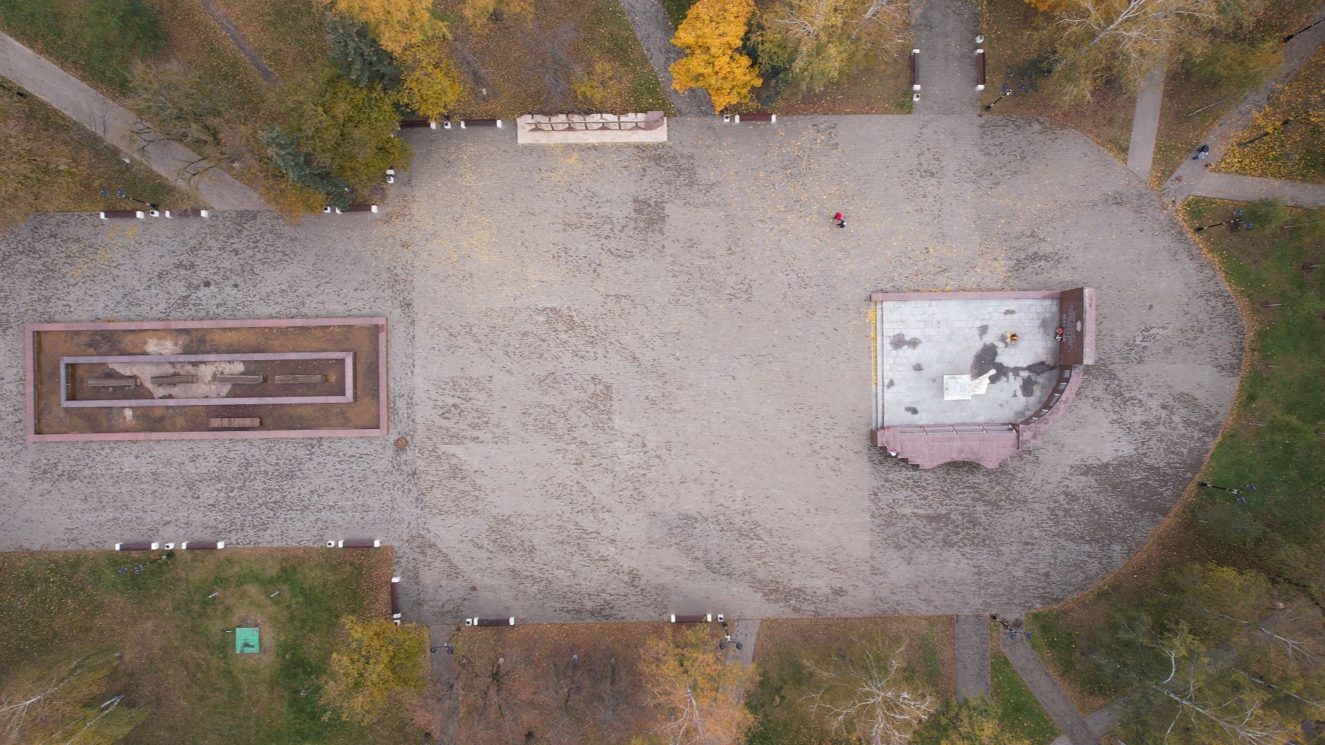 видео с коптера, сквер, старая купавна,