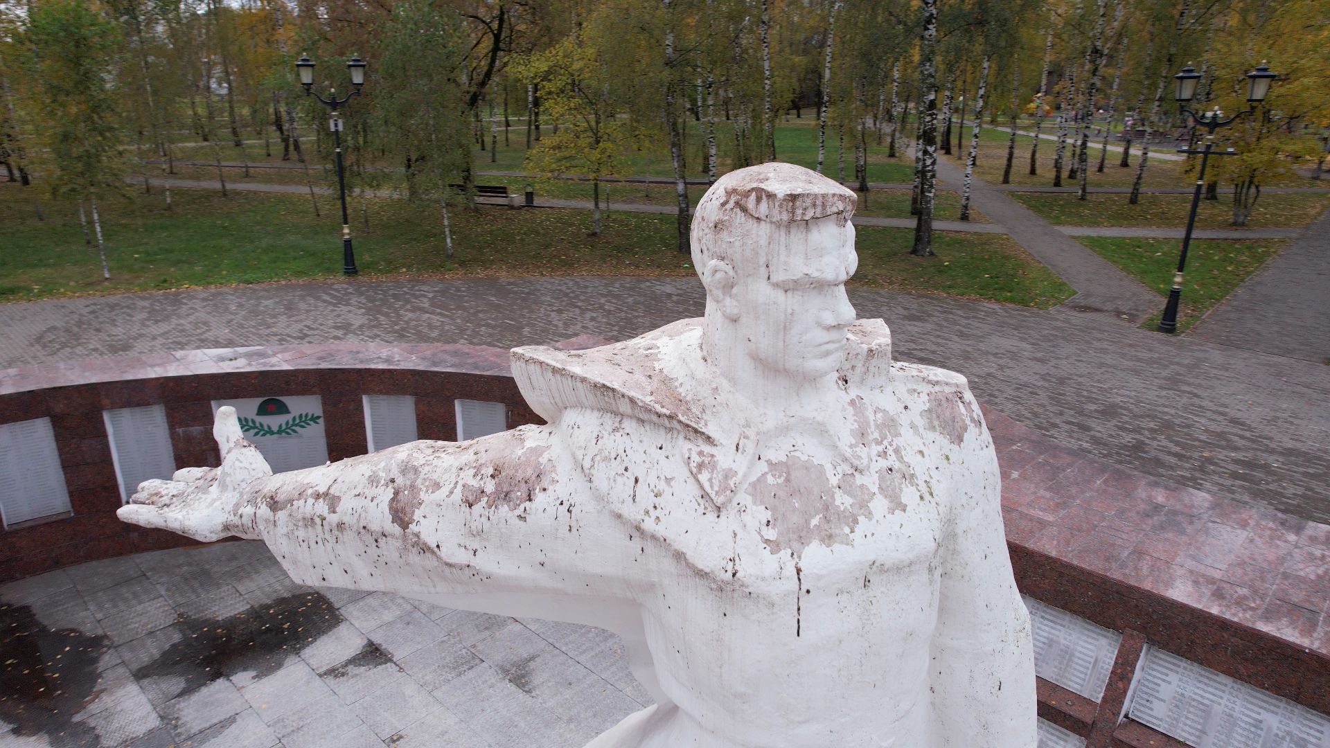 видео с коптера, сквер, старая купавна,