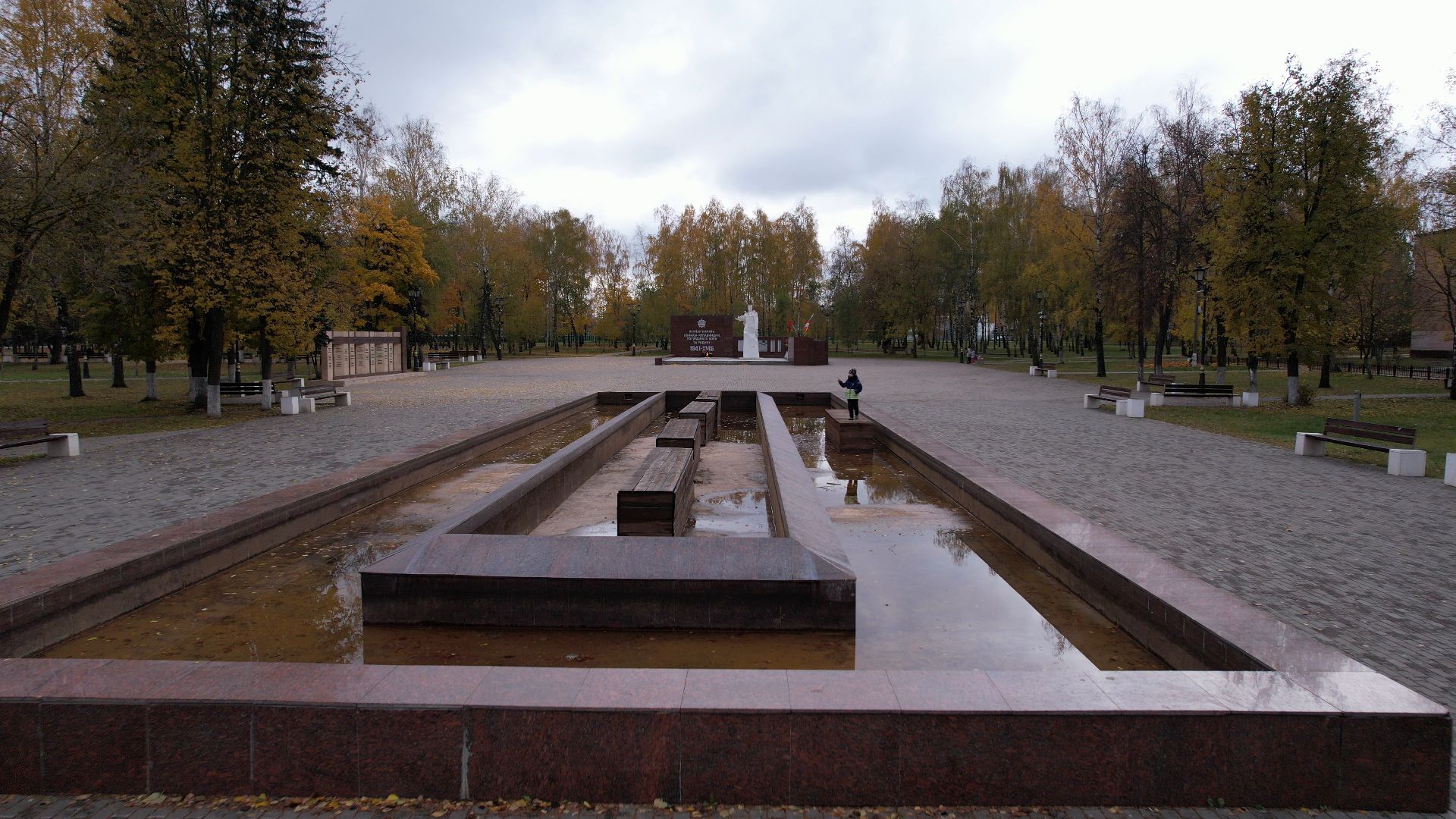 видео с коптера, сквер, старая купавна,