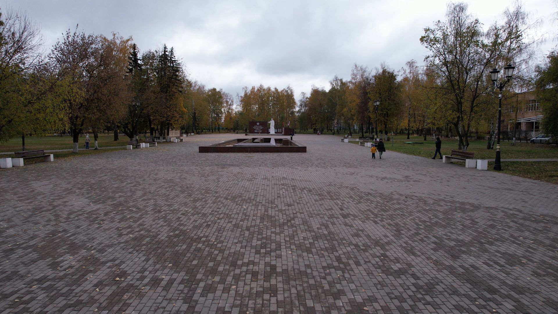 видео с коптера, сквер, старая купавна,