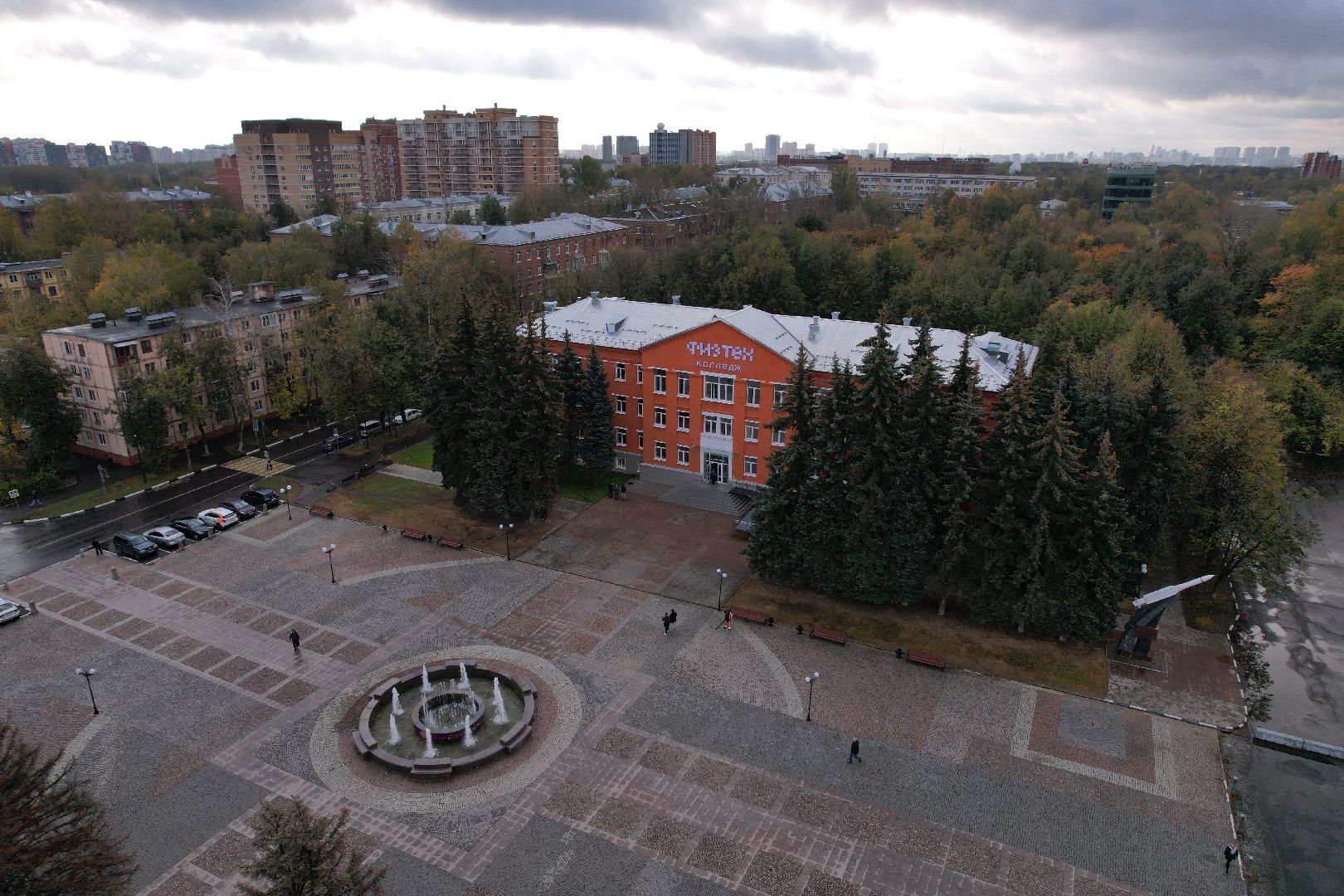 долгопрудный, физтех-колледж, образование, строительство, видео с коптера,