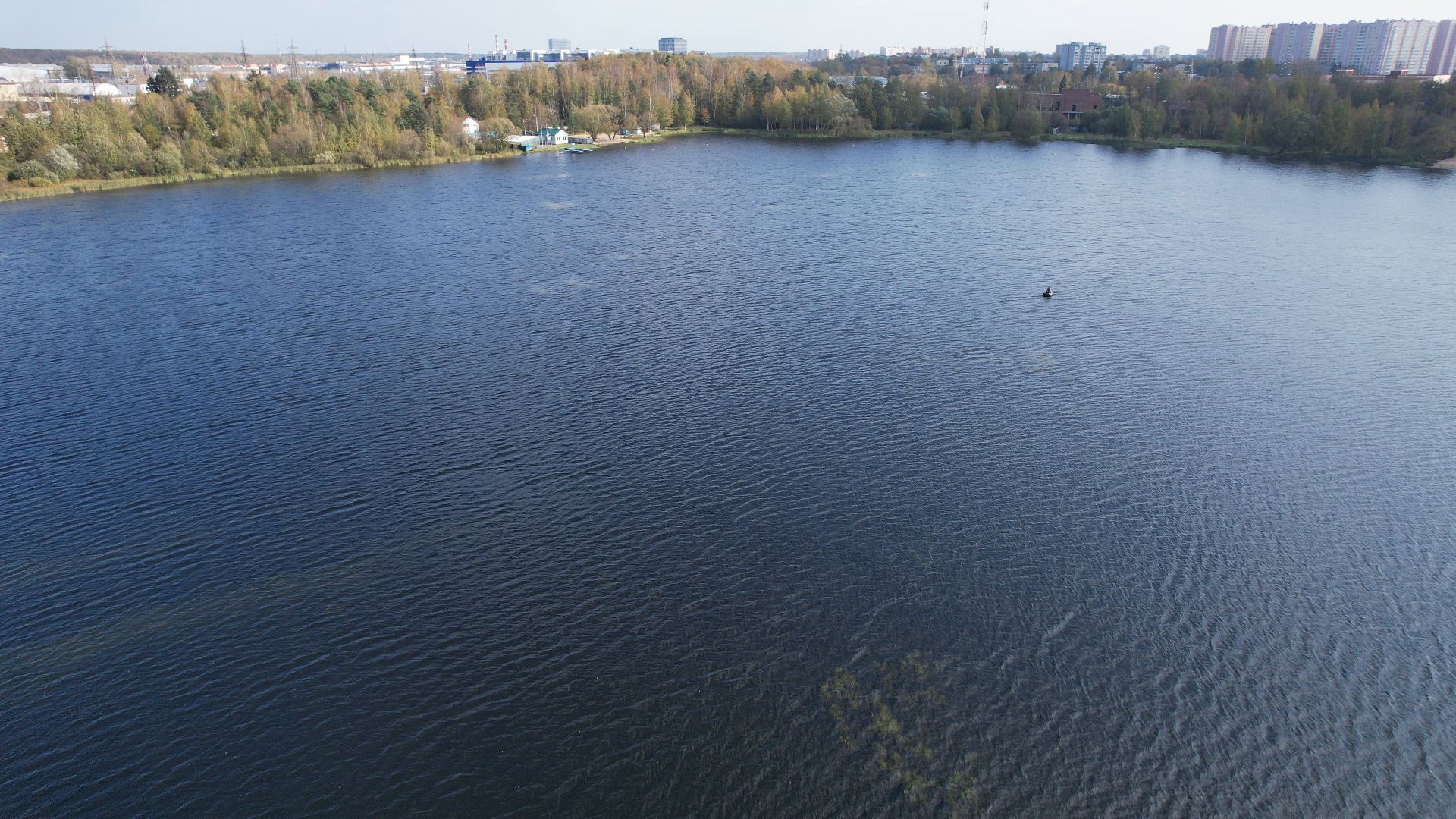 Фрязино, видео с коптера, озеро, пляж,