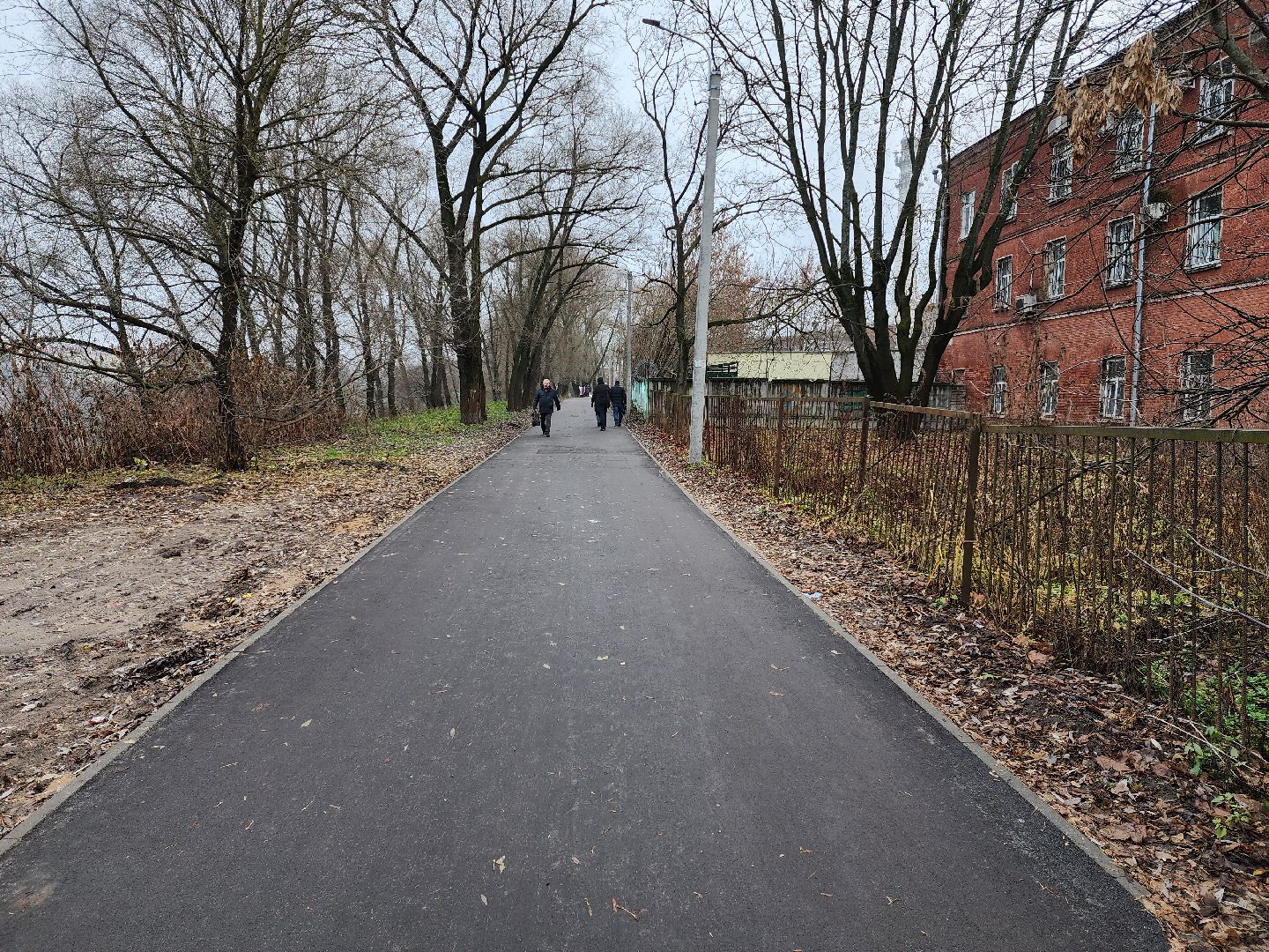 раменское, благоуйстройство, пешеходная дорога от Карла Маркса до Махова,