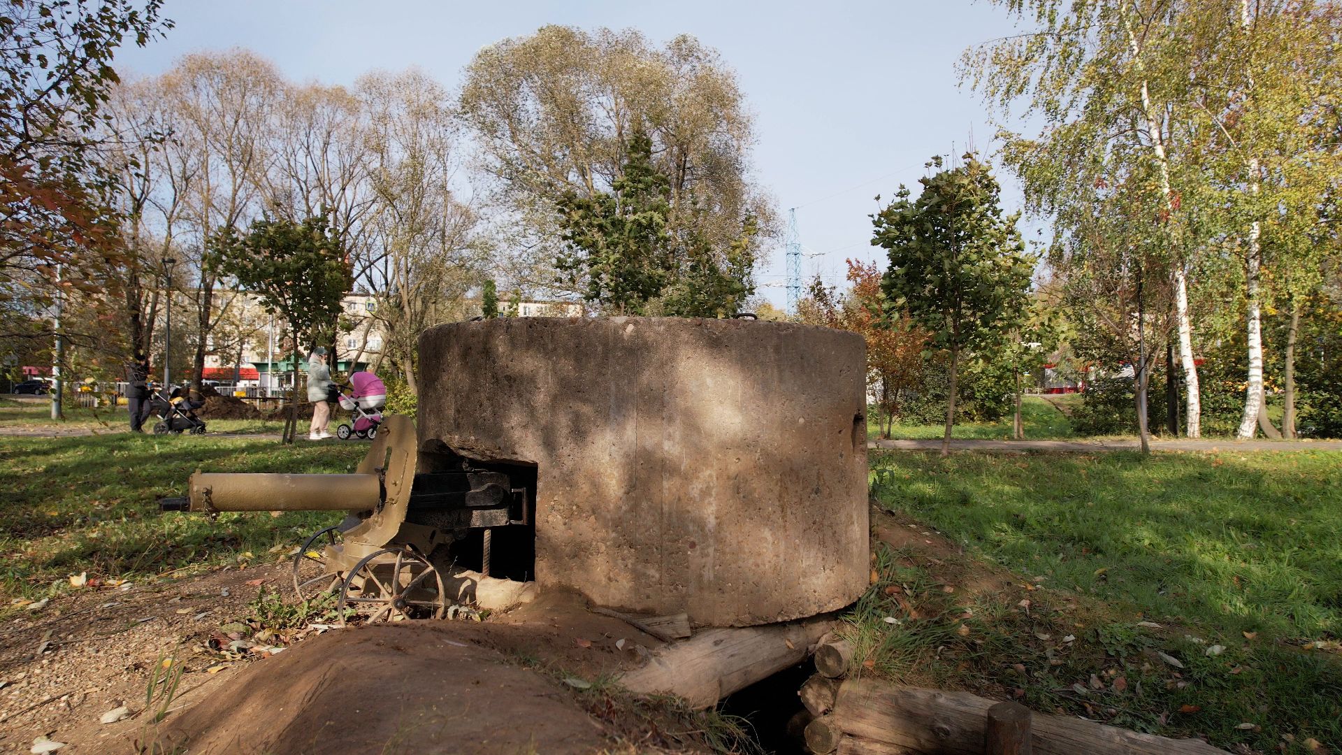 видео с коптера, Лобня, вов, памятник,